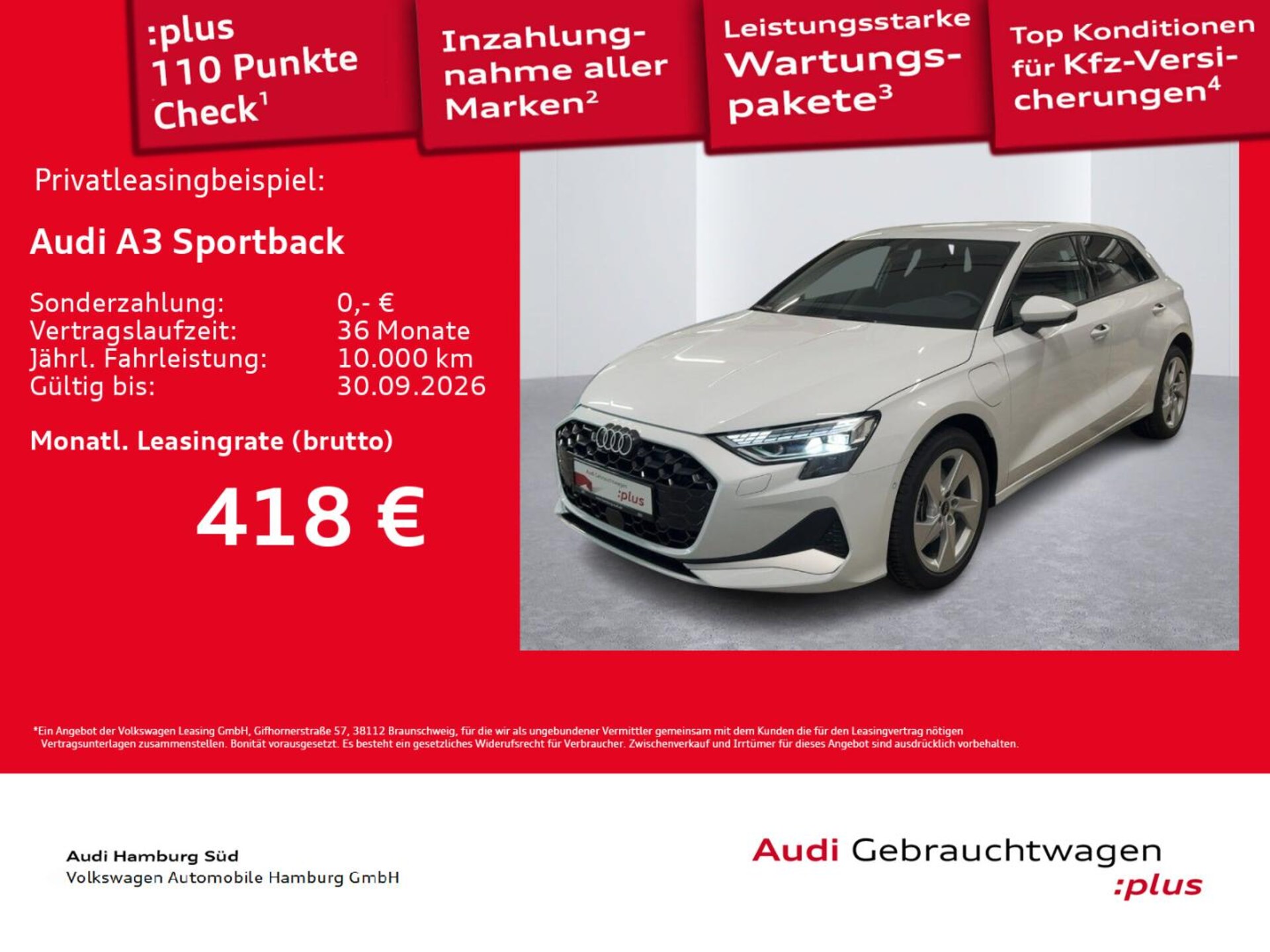 Audi A3 Sportback TFSI e Advanced