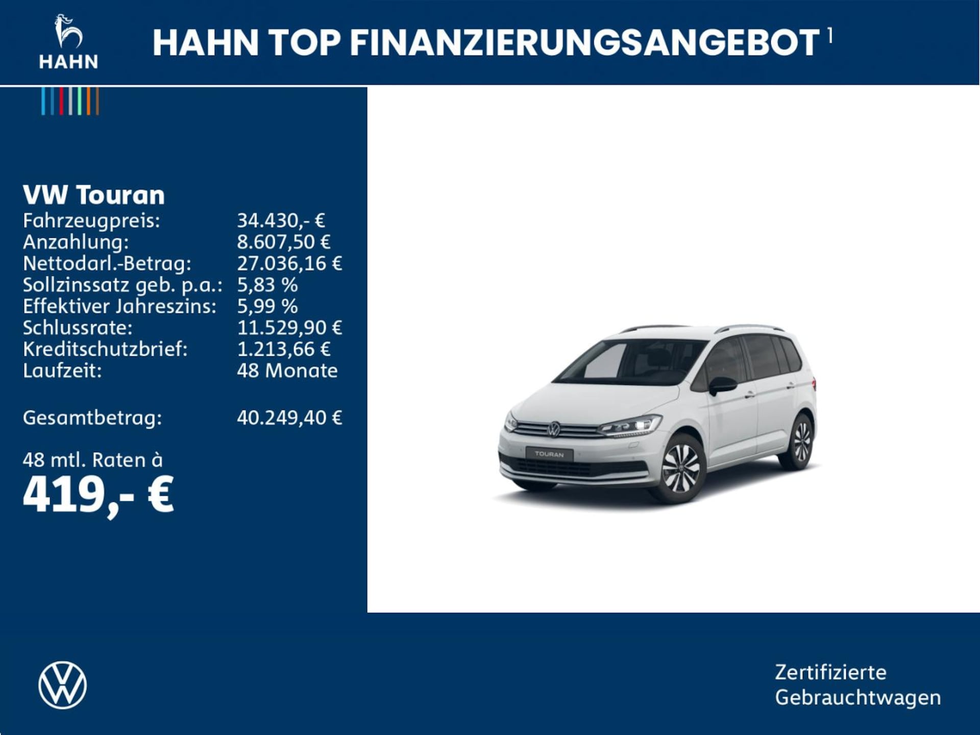 Volkswagen Touran Comfortline