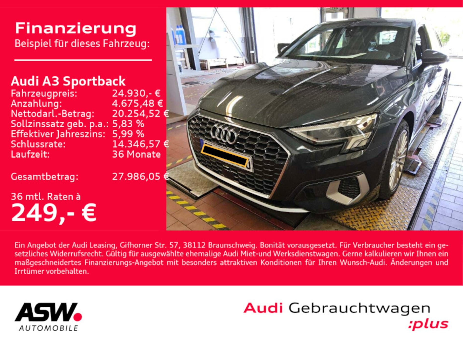 Audi A3 Sportback Advanced