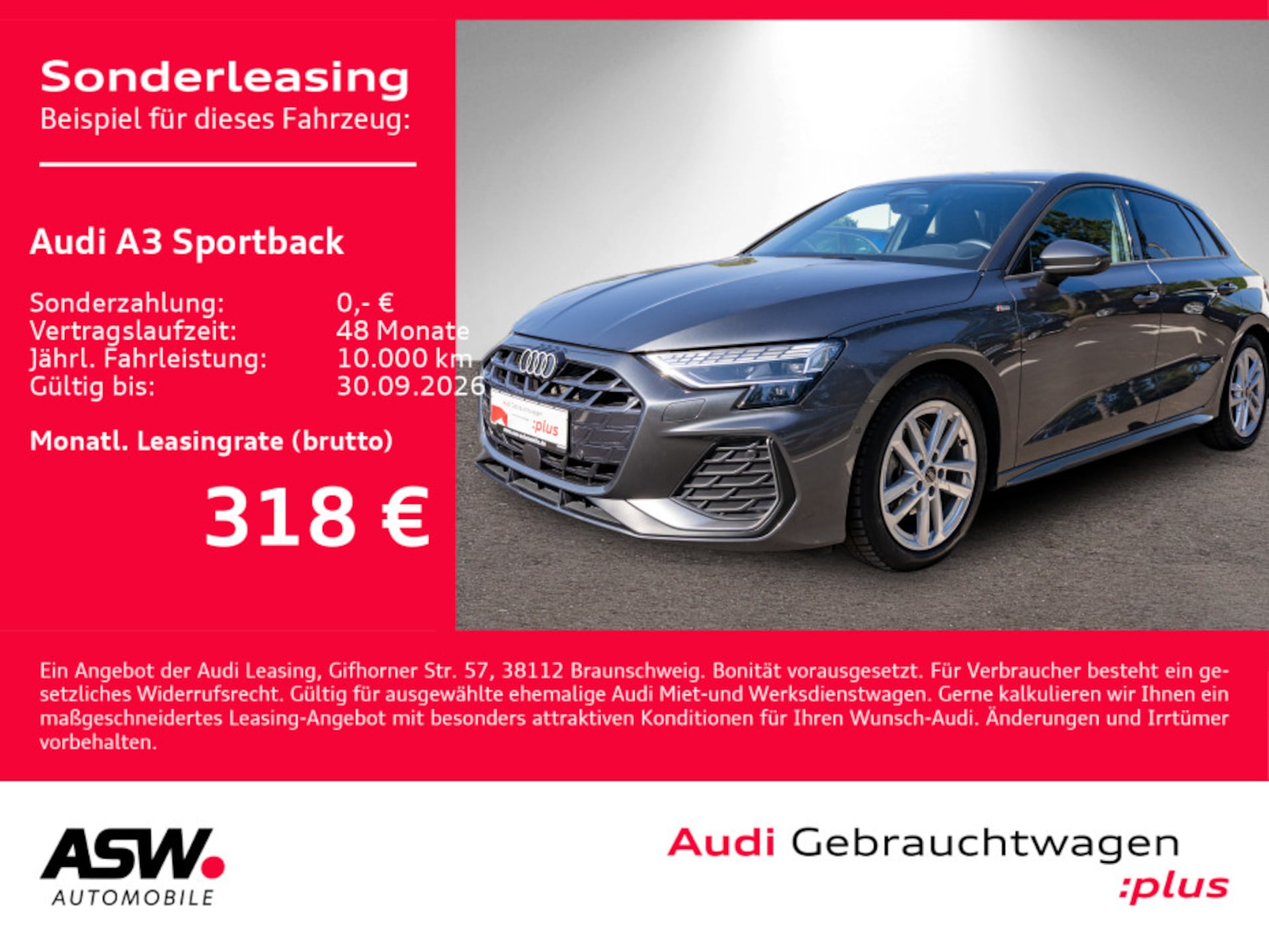 Audi A3 Sportback S line