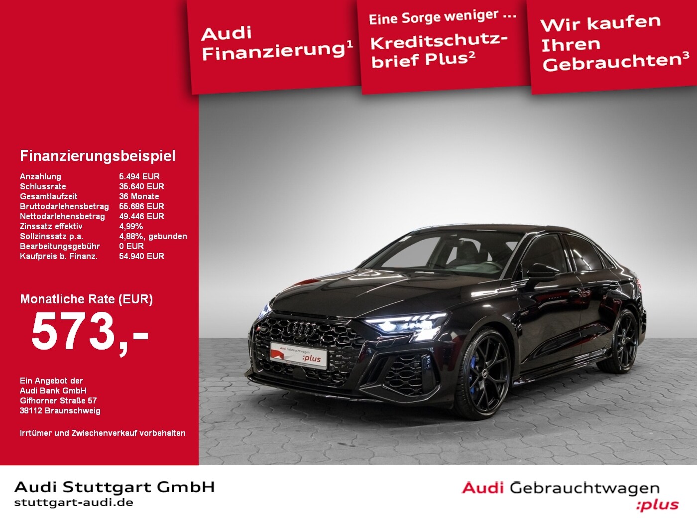 Image about Audi RS 3 Limousine TFSI quattro S tronic