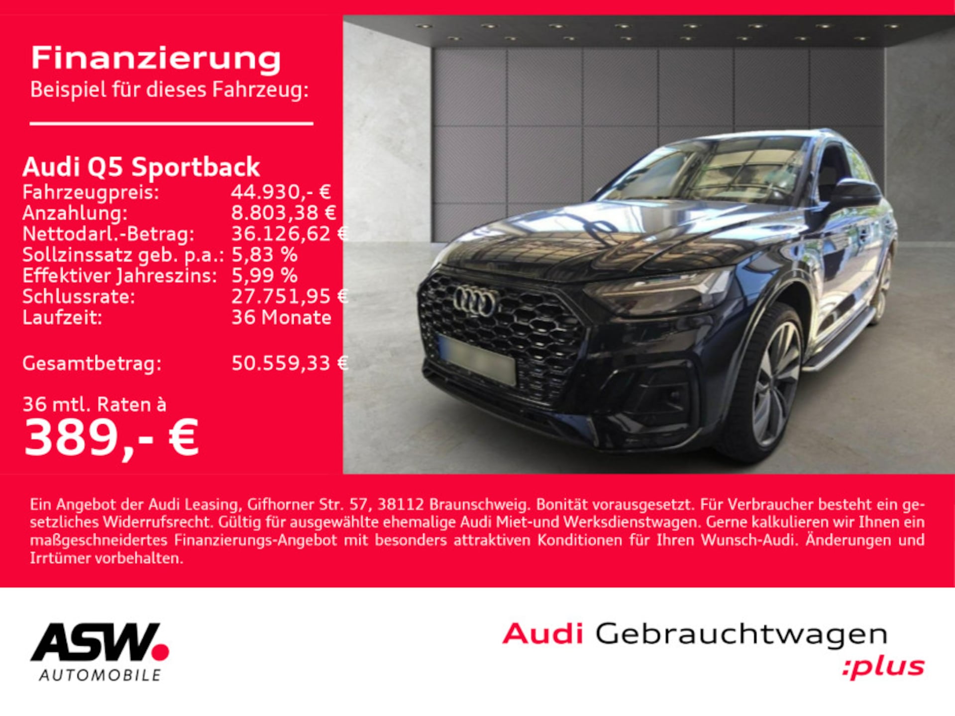 Audi Q5 Sportback S line