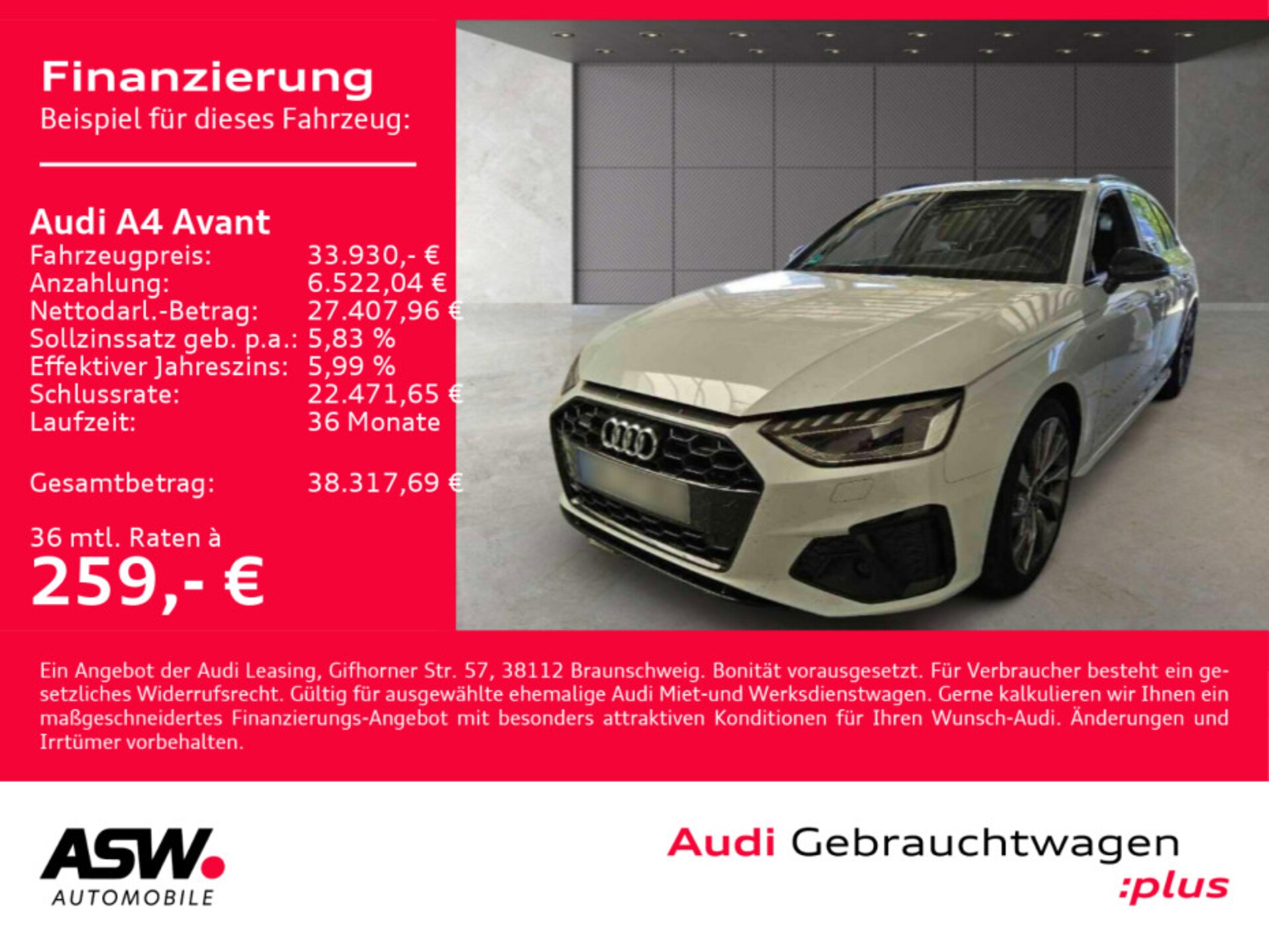 Audi A4 Avant S line