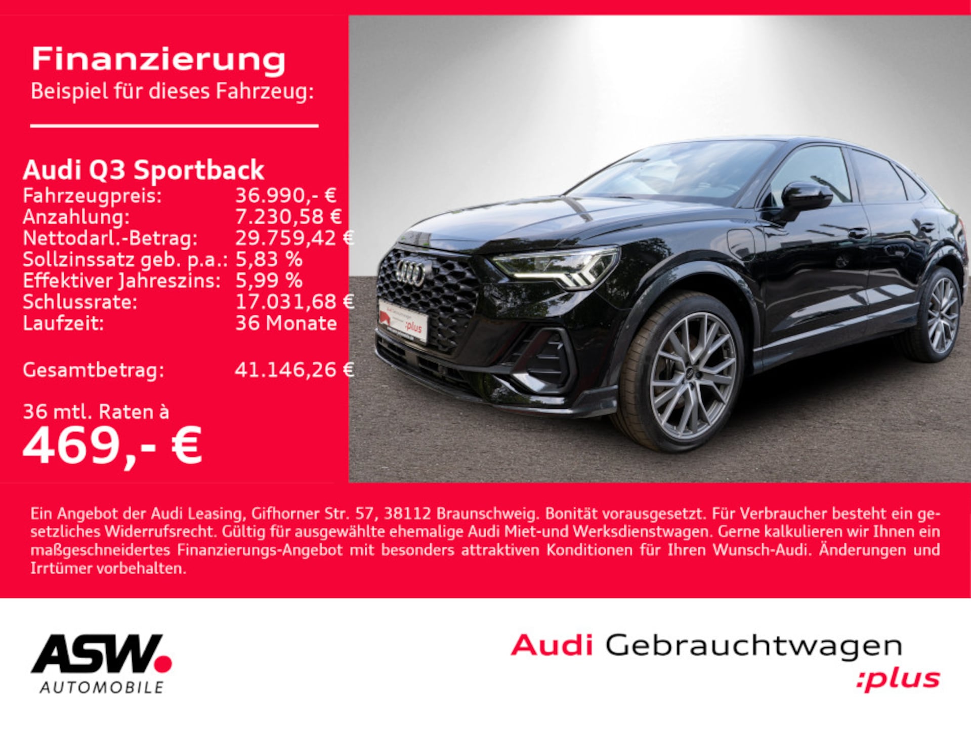 Audi Q3 Sportback TFSI e