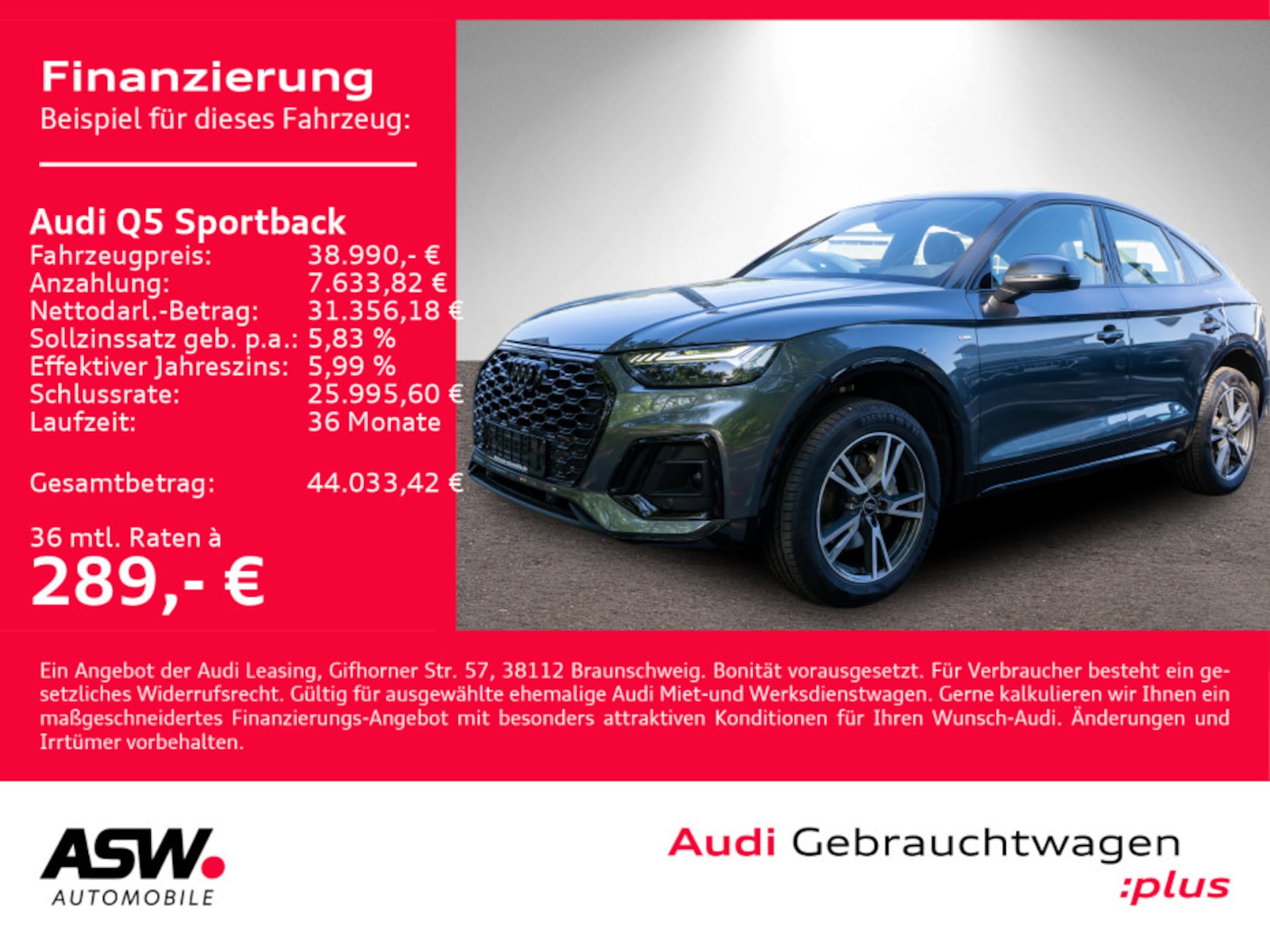 Audi Q5 Sportback S line