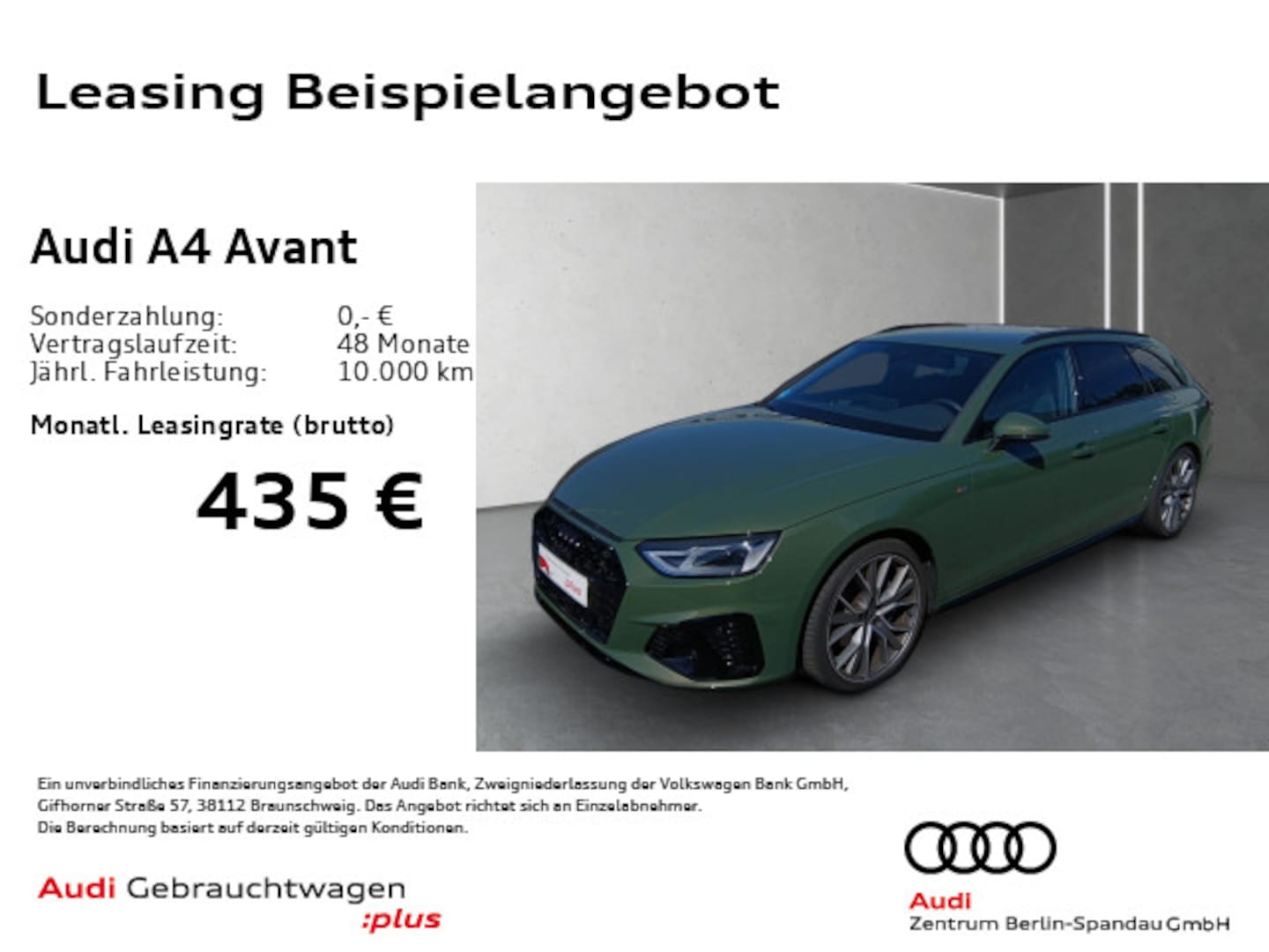 Bild über Audi A4 Avant S line 40 TFSI S tronic - für weitere Informationen kontaktieren Sie den Audi Partner