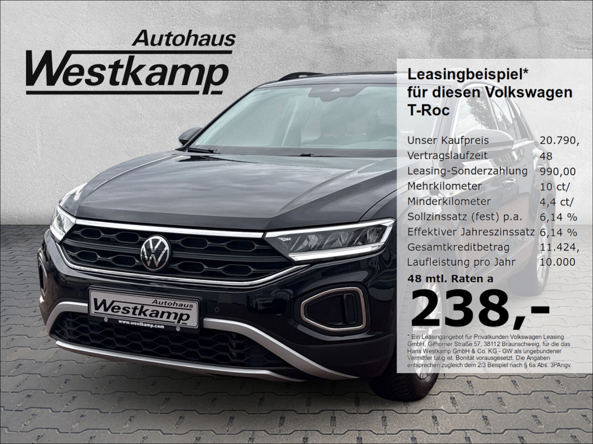 Volkswagen T-Roc 2023 — Life 1.5 TSI Anh.Kpl. Ganzj.Reifen Led