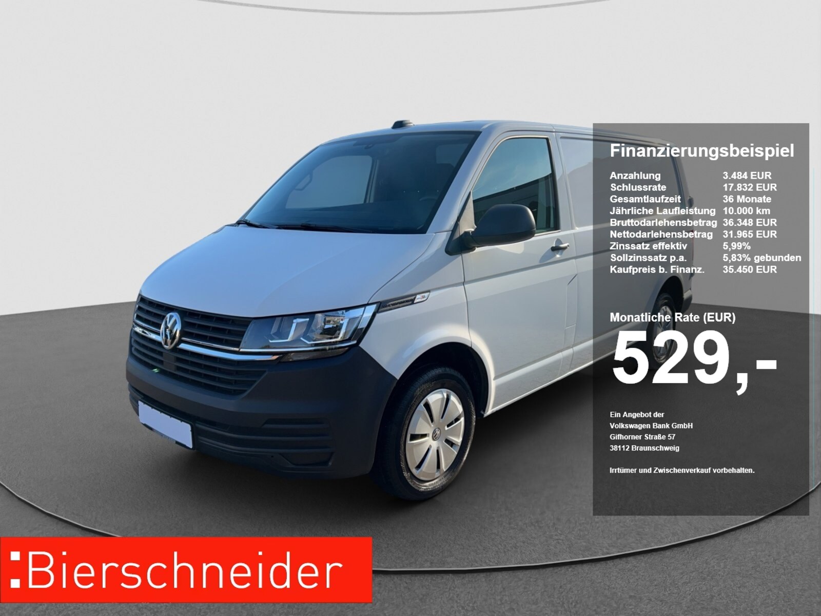 Volkswagen T6.1 Transporter Kasten kurzer Radstand