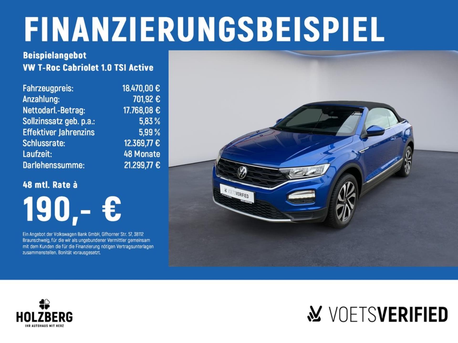 Volkswagen T-Roc Cabriolet Active