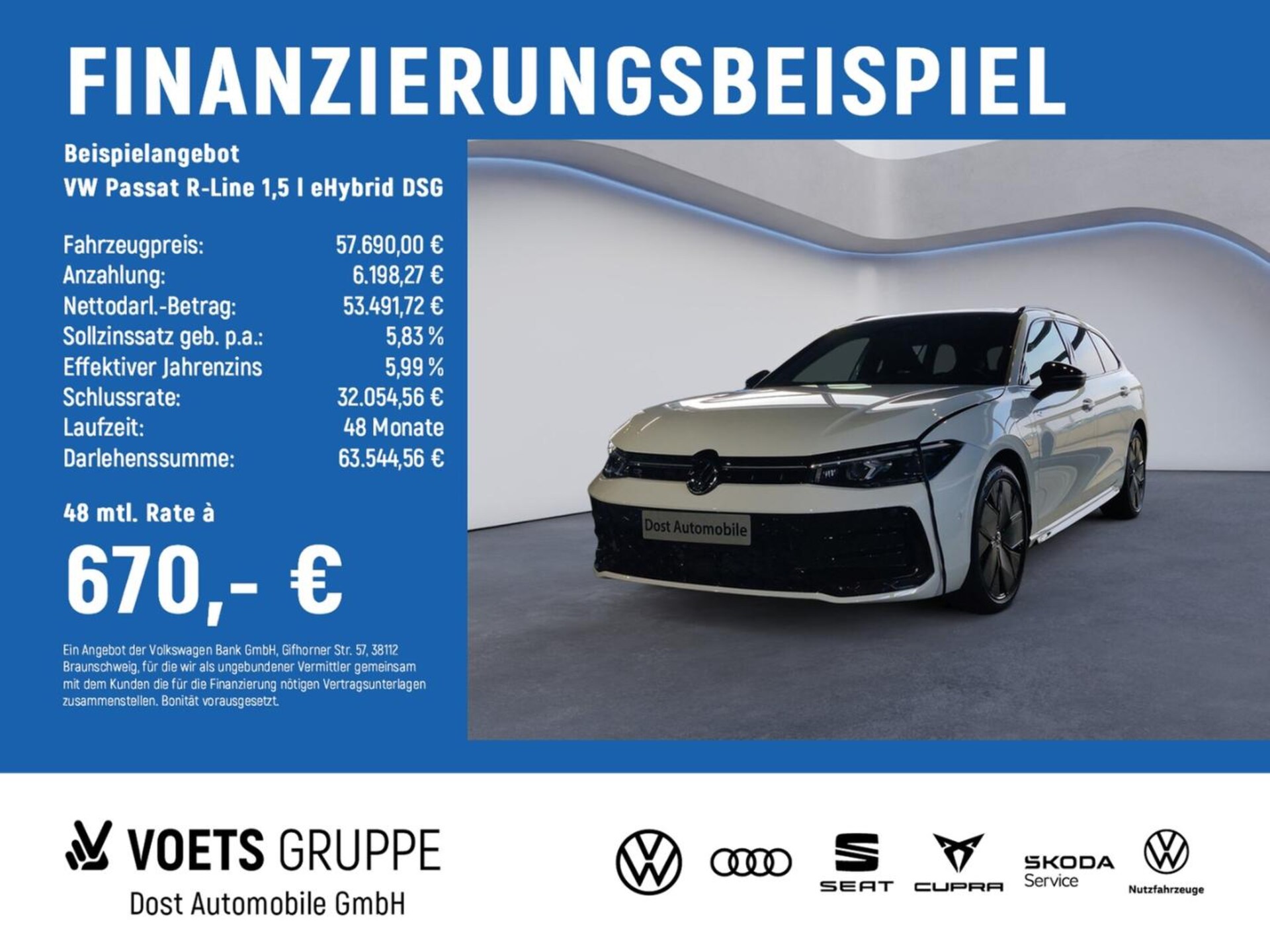 Volkswagen Passat — Volkswagen Passat Passat R-Line 1,5 l eHybrid DSG PANO+AHK+WKR