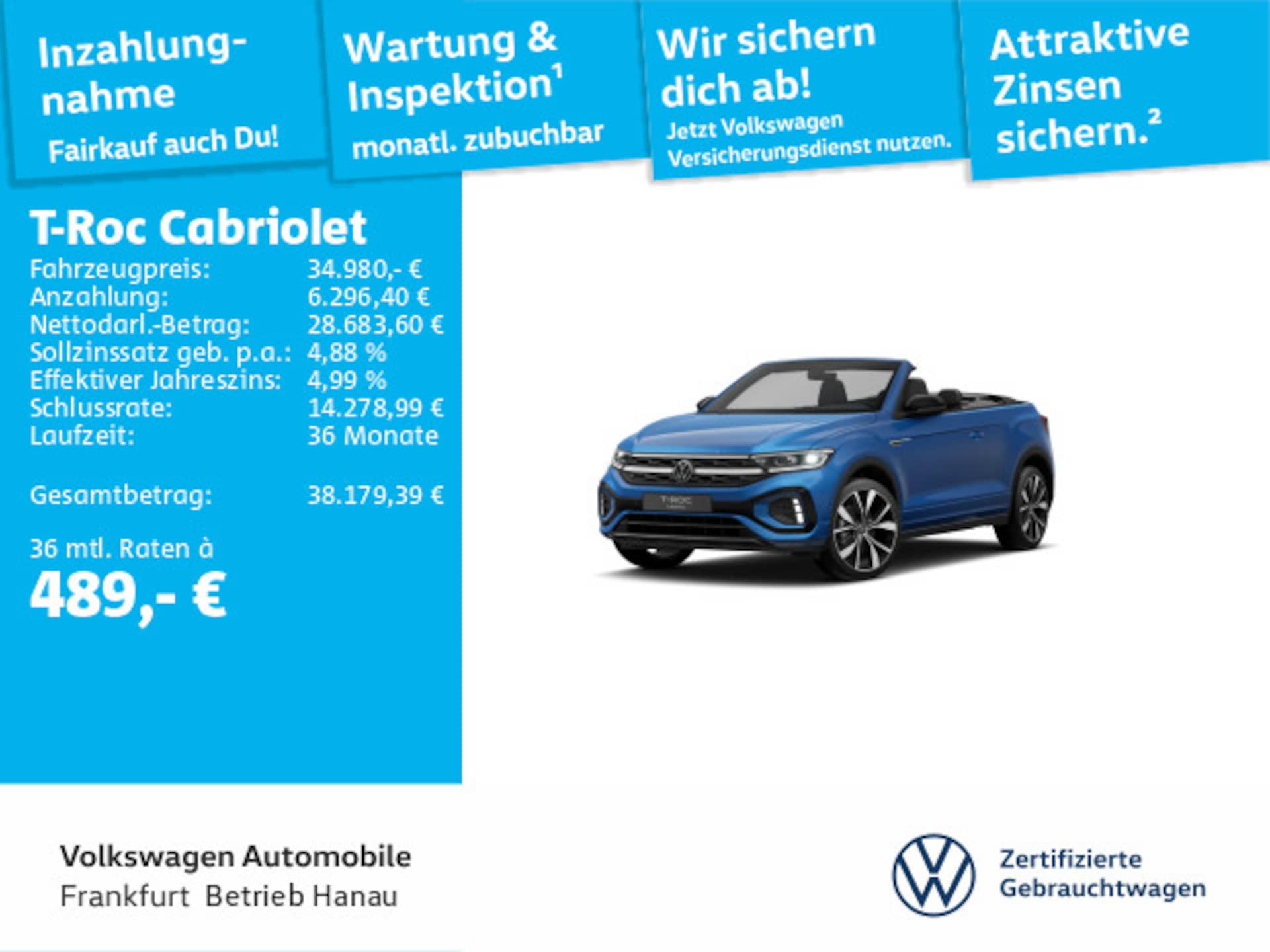 Volkswagen T-Roc Cabriolet R-Line