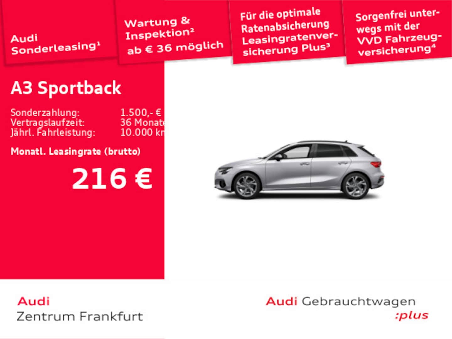 Bild über Audi A3 Sportback advanced 35 TFSI S tronic - für weitere Informationen kontaktieren Sie den Audi Partner