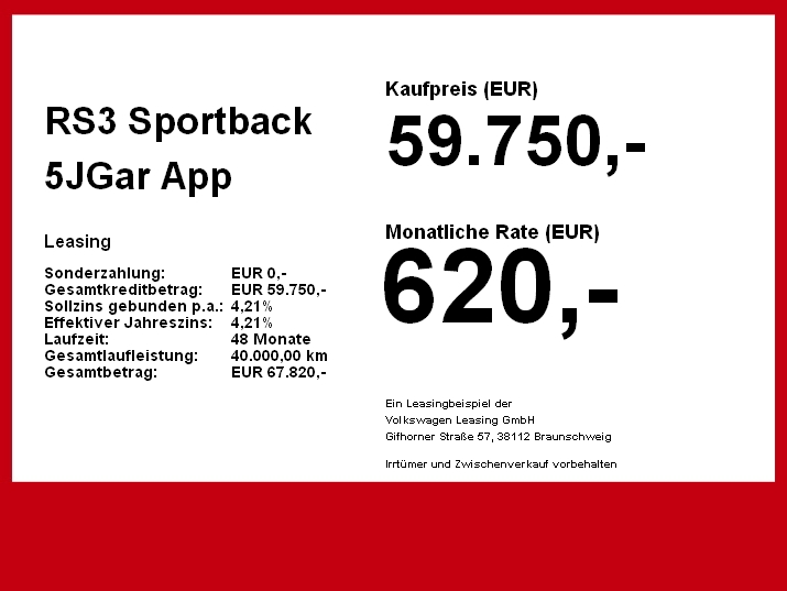 Image about Audi RS 3 Sportback TFSI quattro S tronic