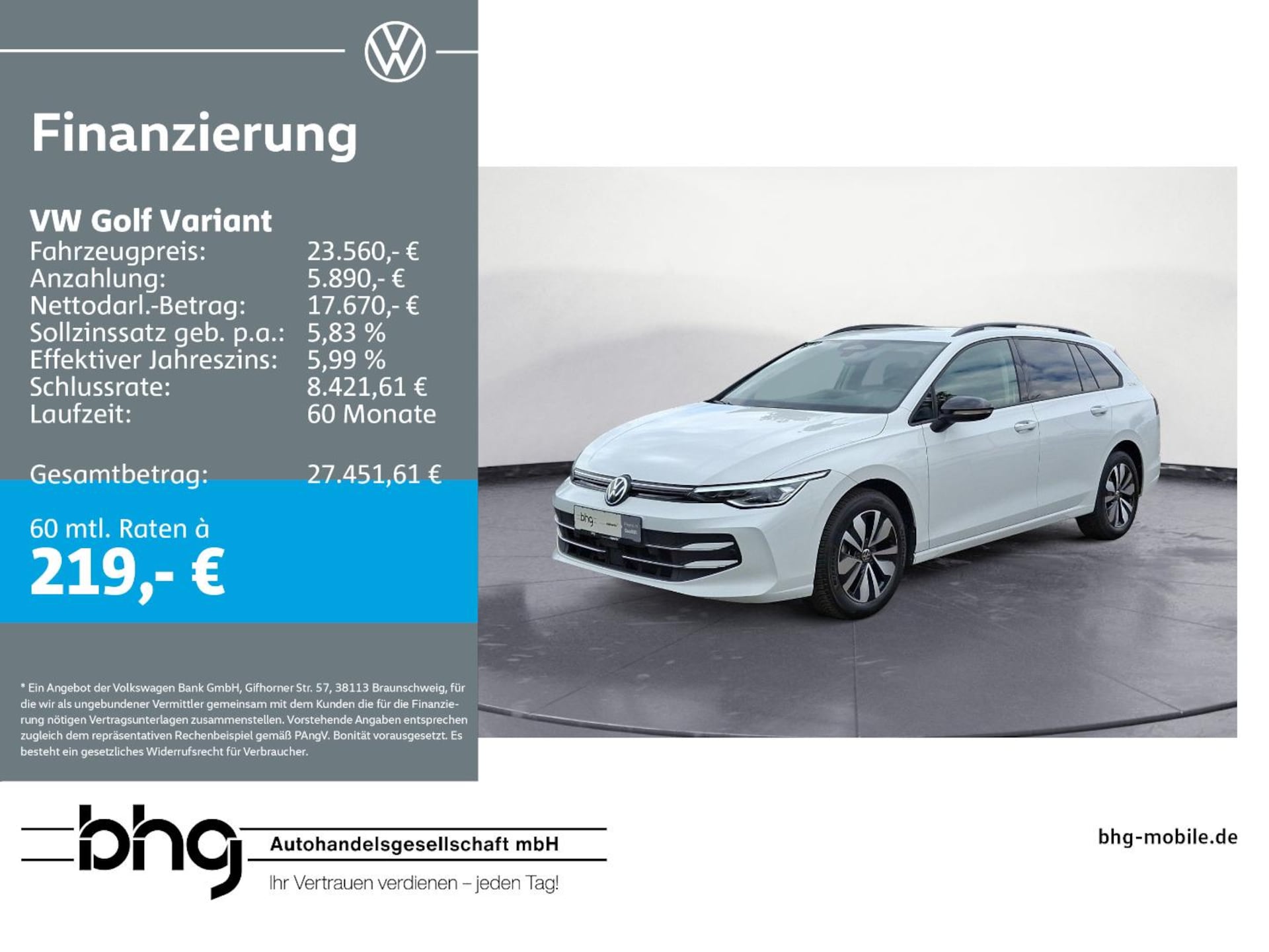 Volkswagen Golf Variant Goal