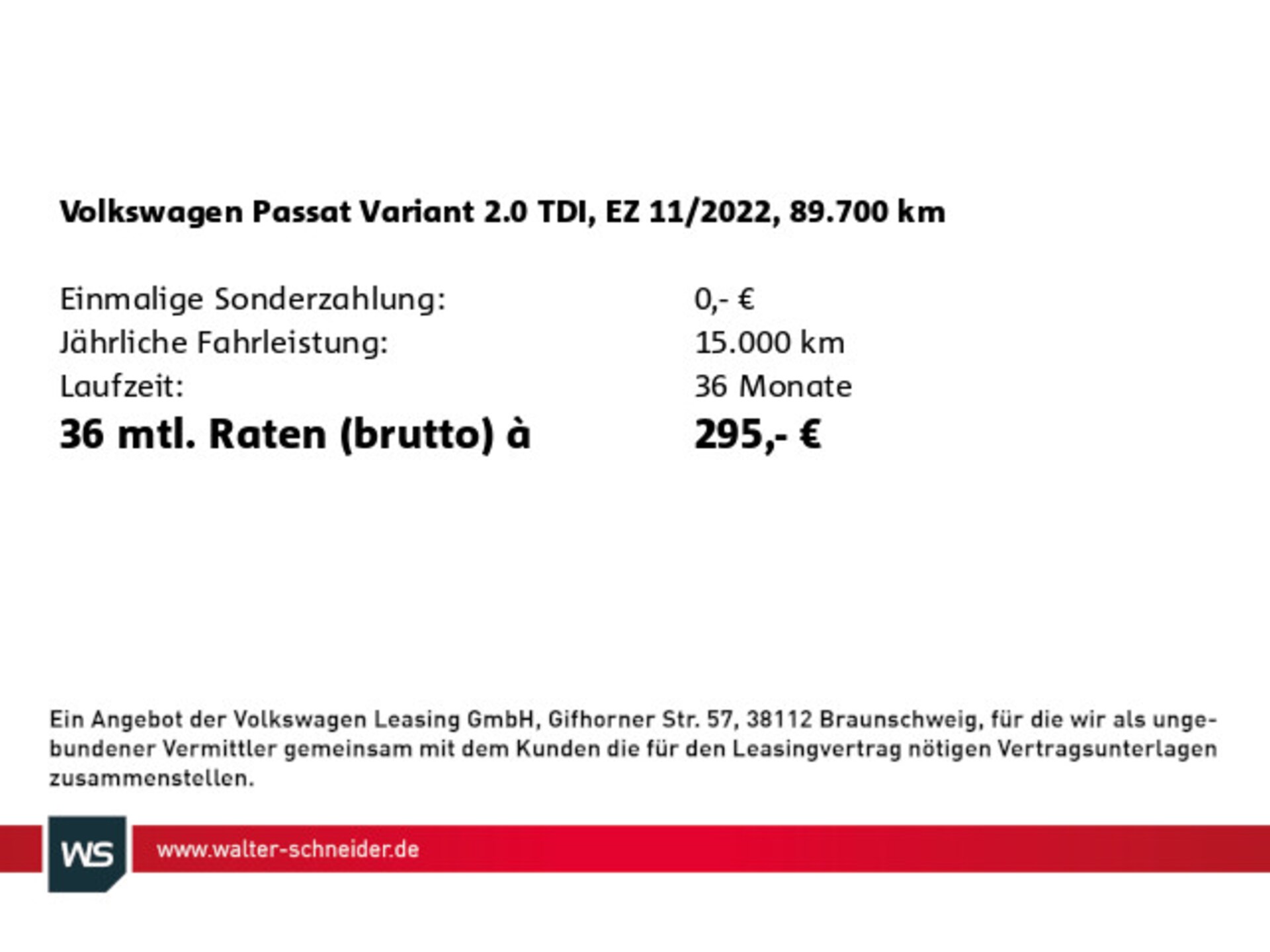 Volkswagen Passat Variant Basis-Modell