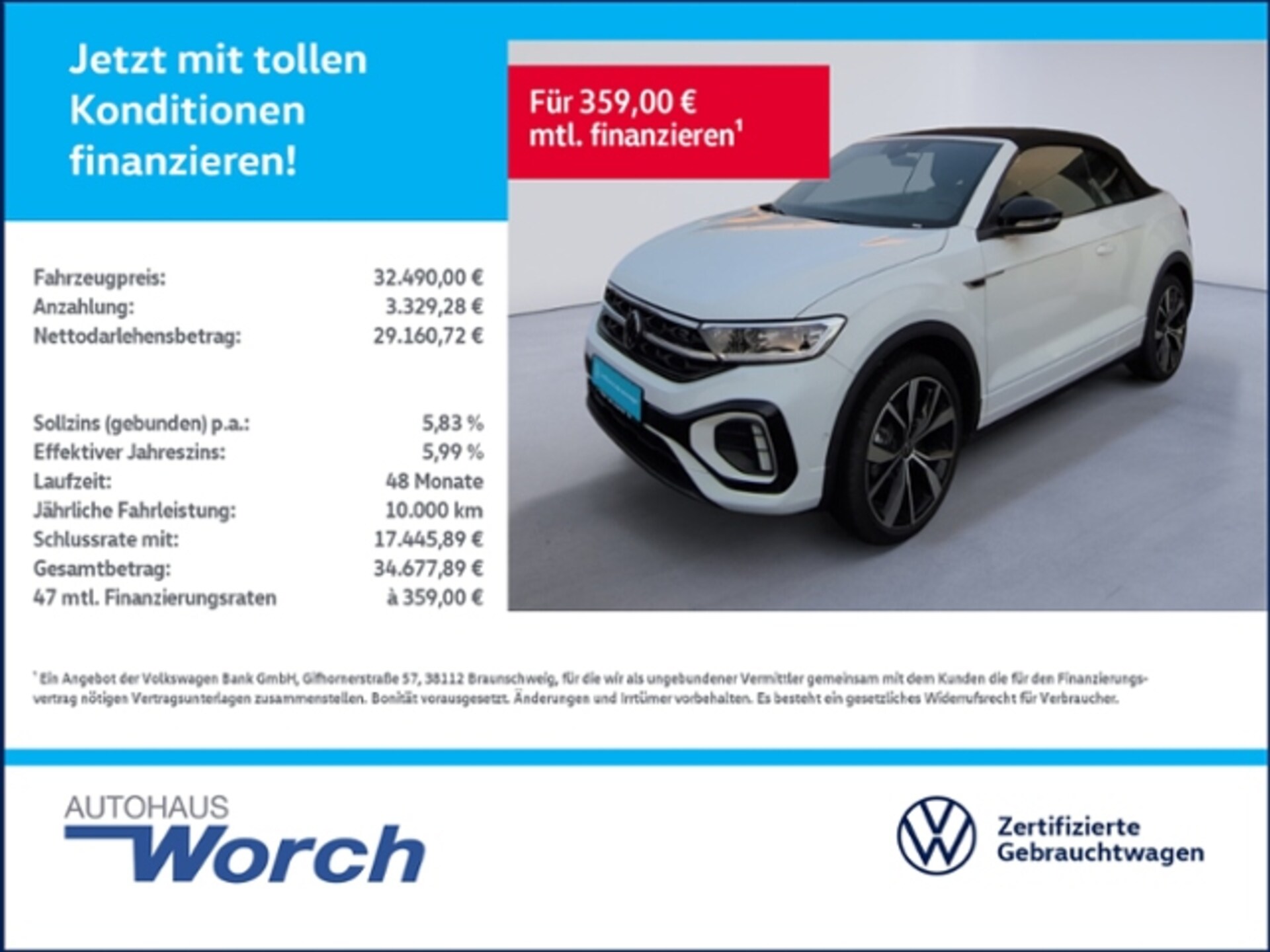 Volkswagen T-Roc Cabriolet R-Line