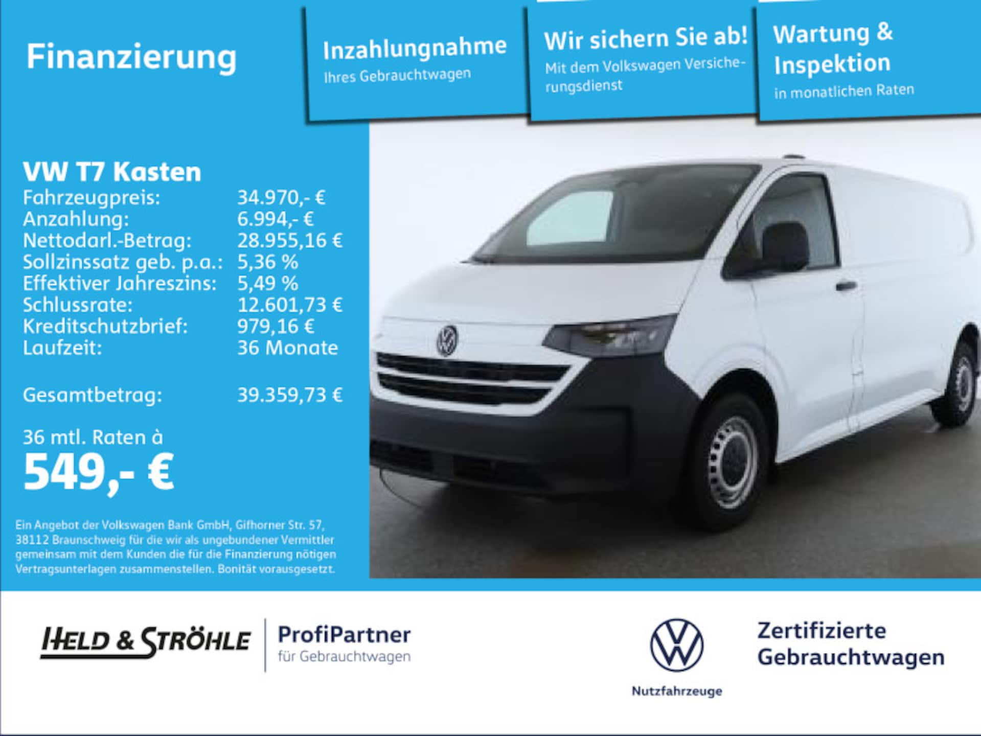 Volkswagen Transporter Kasten langer Radstand
