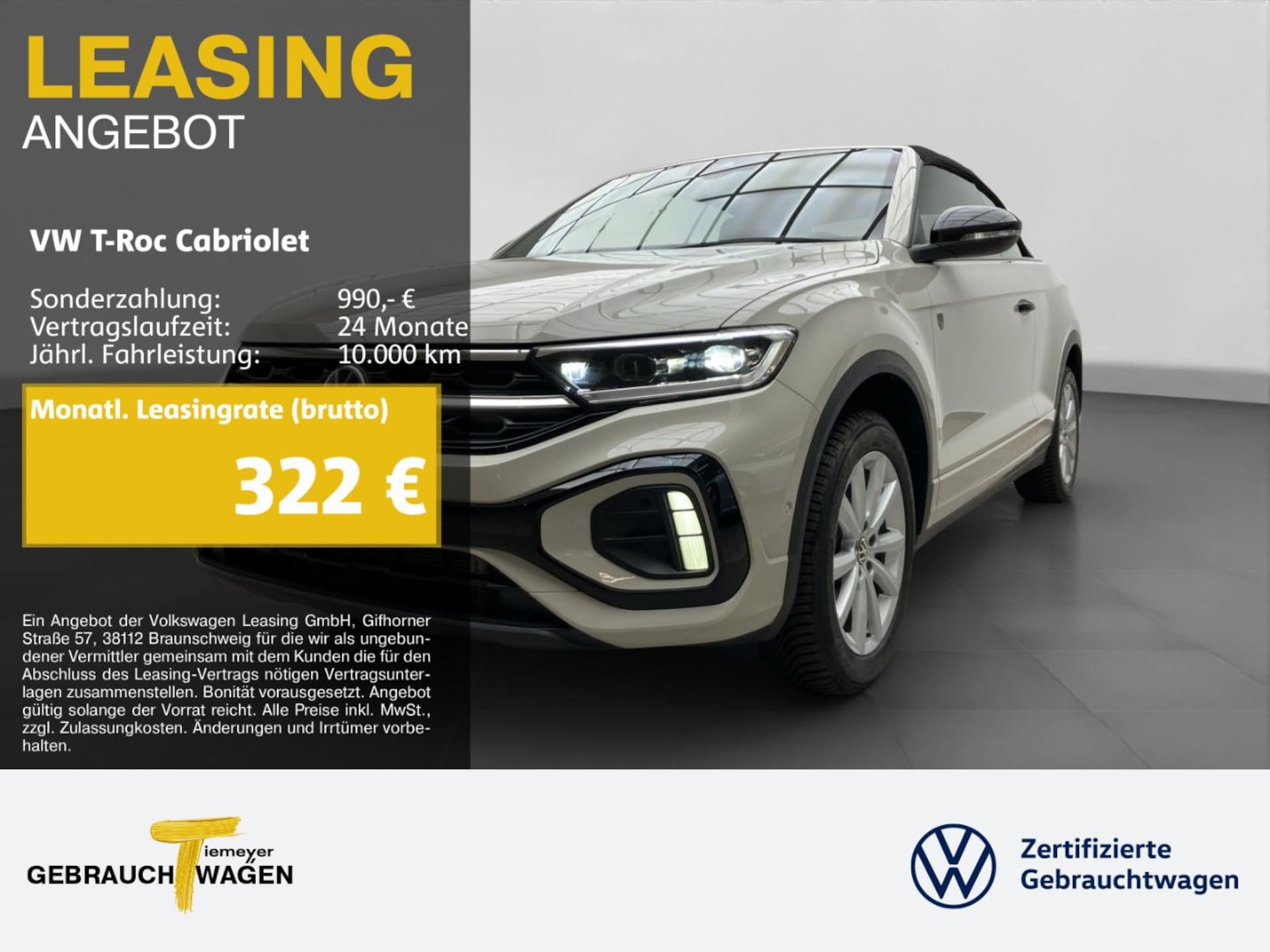 Volkswagen T-Roc Cabriolet R-Line