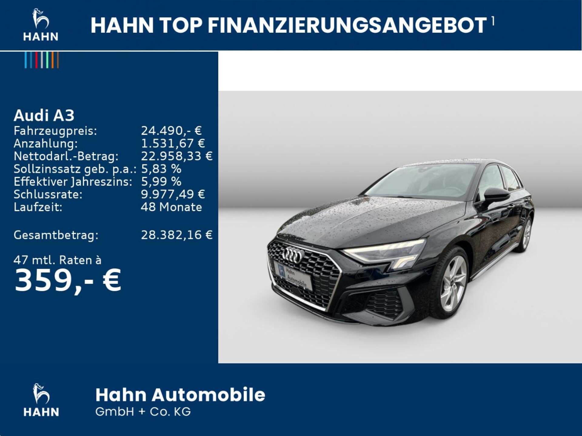 Audi A3 Sportback S line
