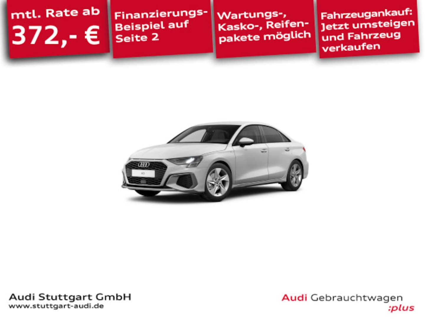 Bild über Audi A3 Limousine S line 35 TFSI Schaltgetriebe - für weitere Informationen kontaktieren Sie den Audi Partner