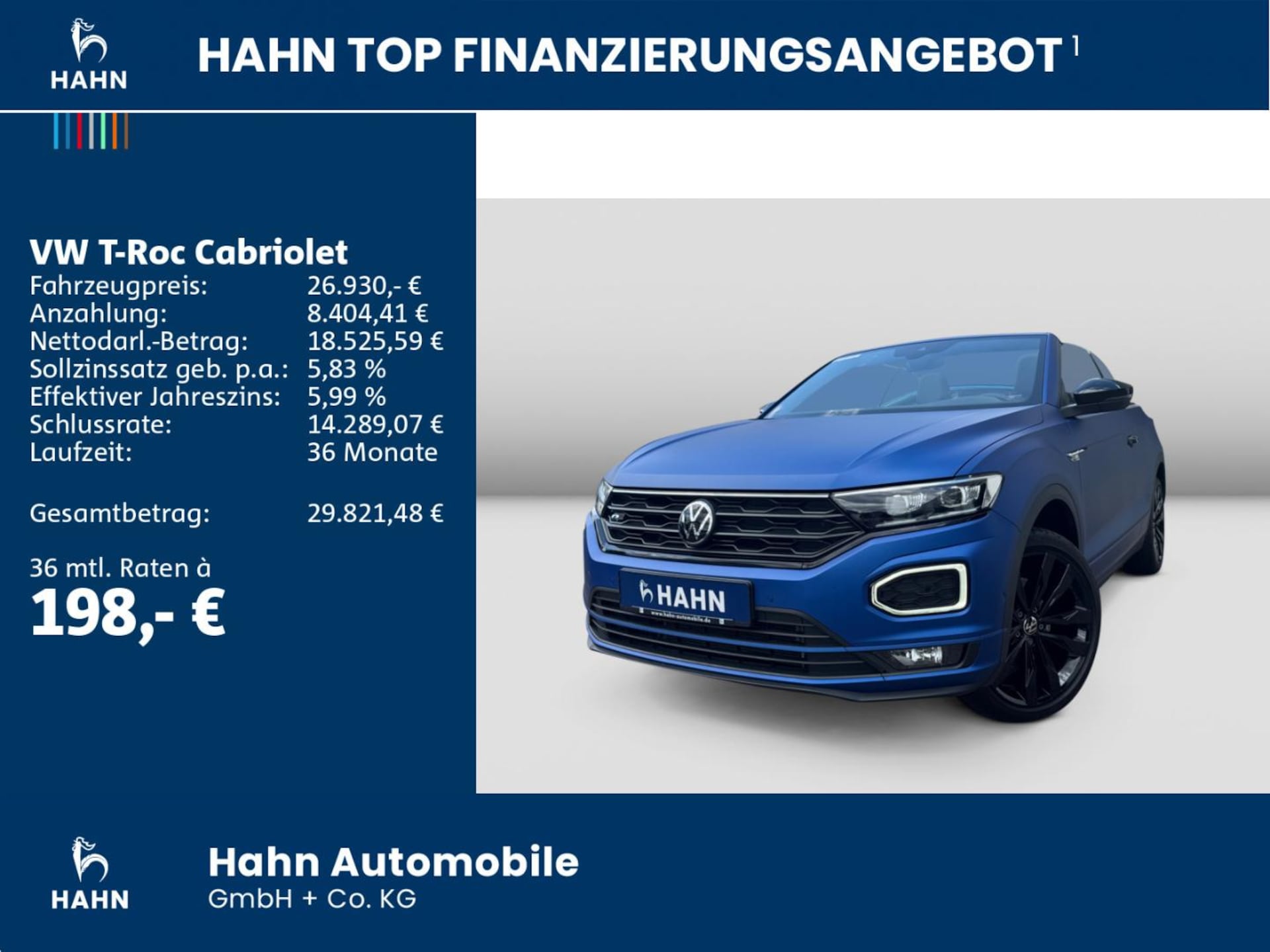 Volkswagen T-Roc Cabriolet R-Line