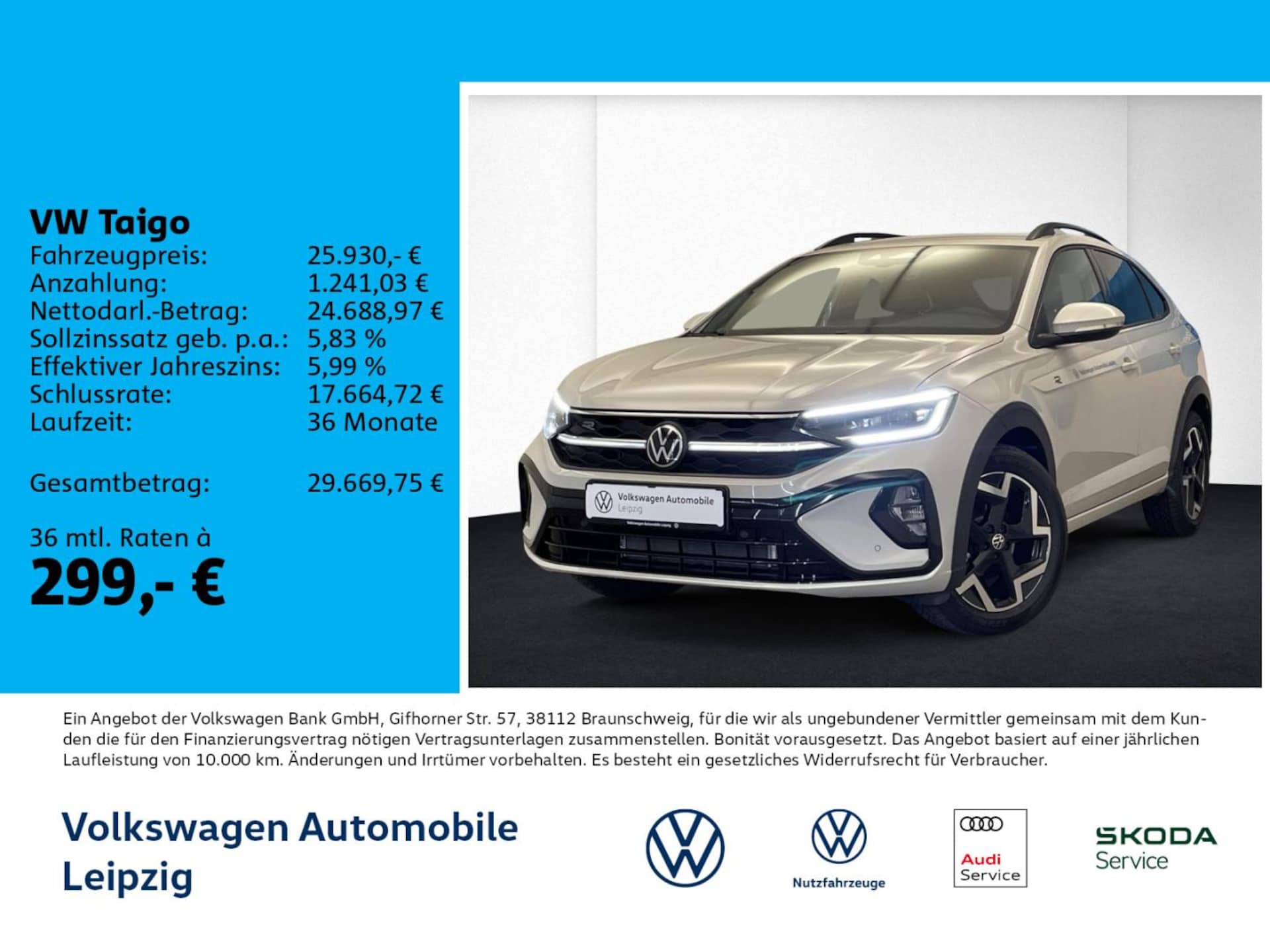 Volkswagen Taigo — Volkswagen Taigo Taigo R-Line 1.0 l TSI 85 kW ACC*CLIMA*GJR