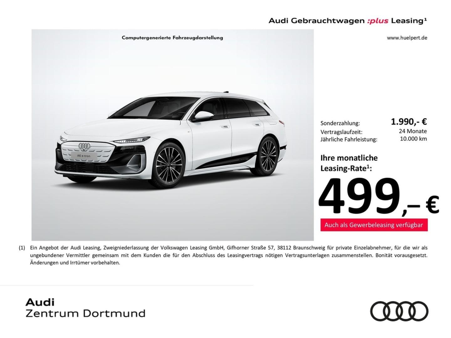 Bild über Audi A6 Avant e-tron e-tron performance - für weitere Informationen kontaktieren Sie den Audi Partner