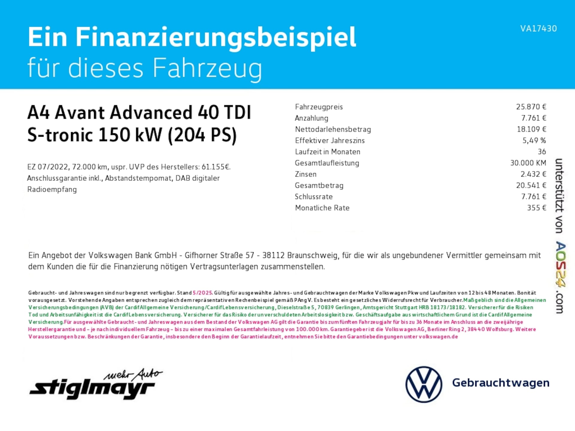Audi A4 Avant Advanced