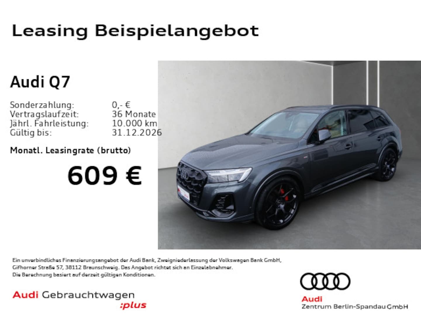 Bild über Audi Q7 SUV S line business TDI quattro 170 kW tiptronic - für weitere Informationen kontaktieren Sie den Audi Partner
