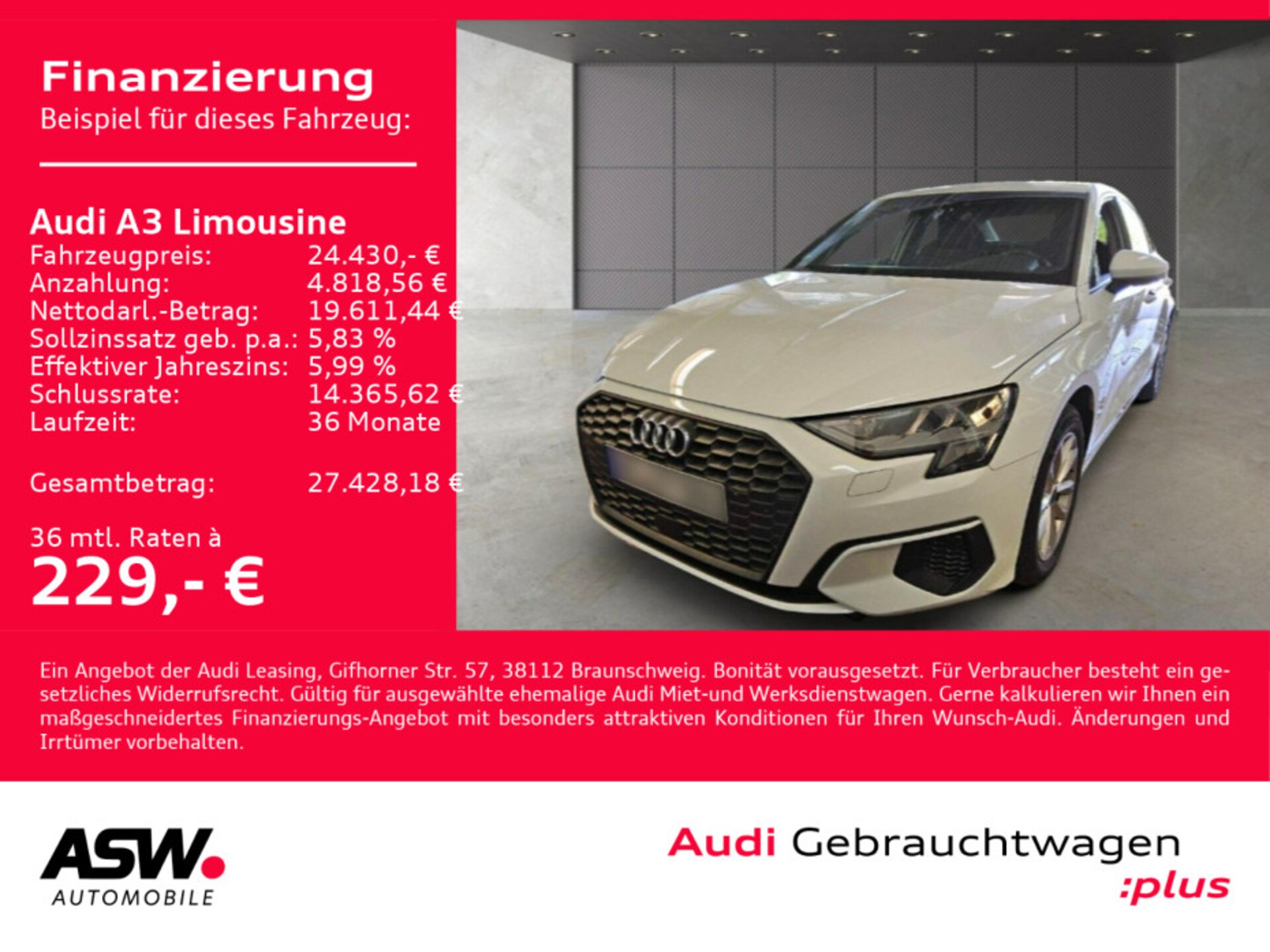 Audi A3 Limousine