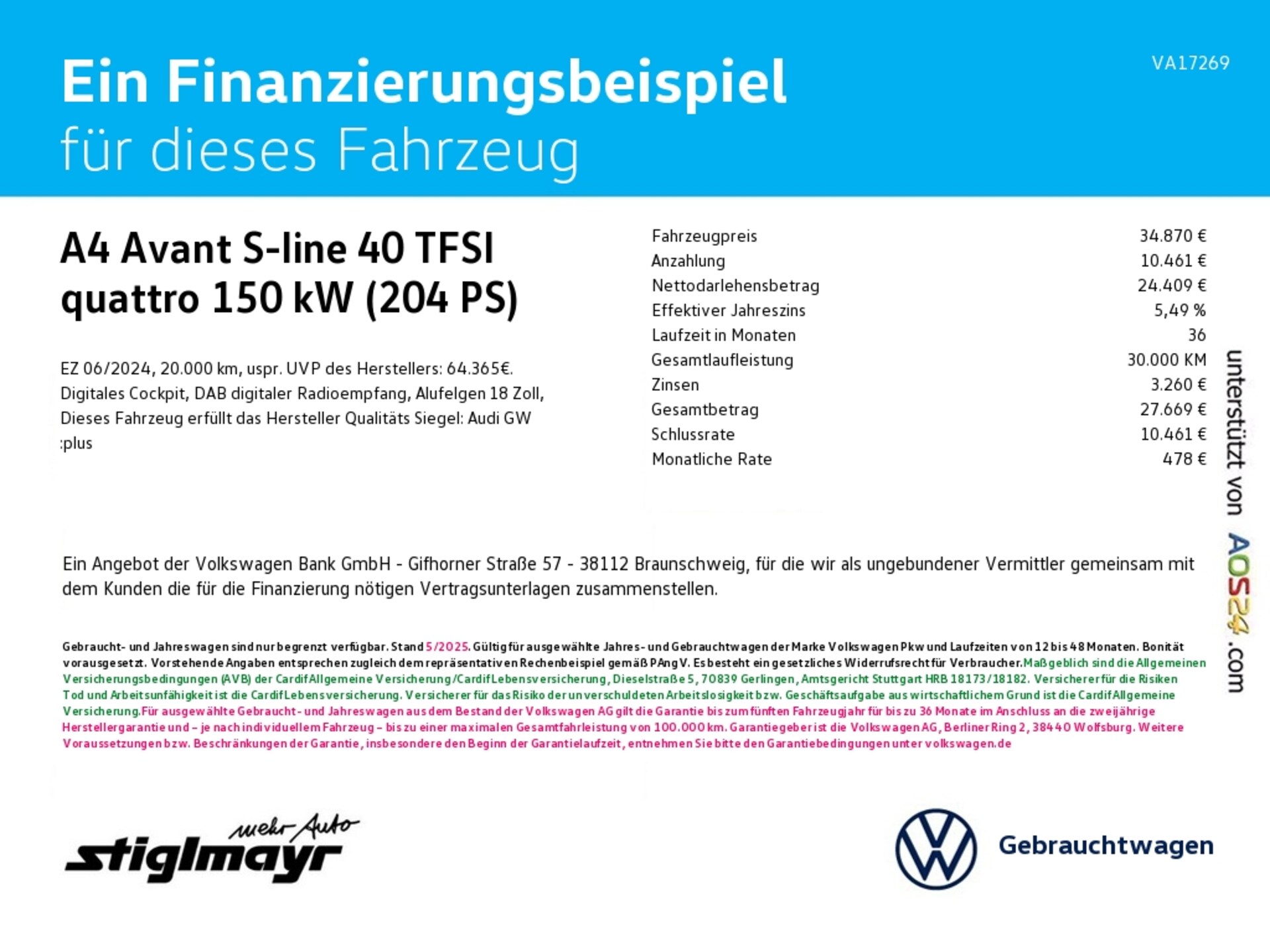Audi A4 Avant S line