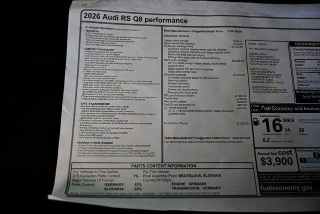2026 Audi RS Q8 Base - Photo 49