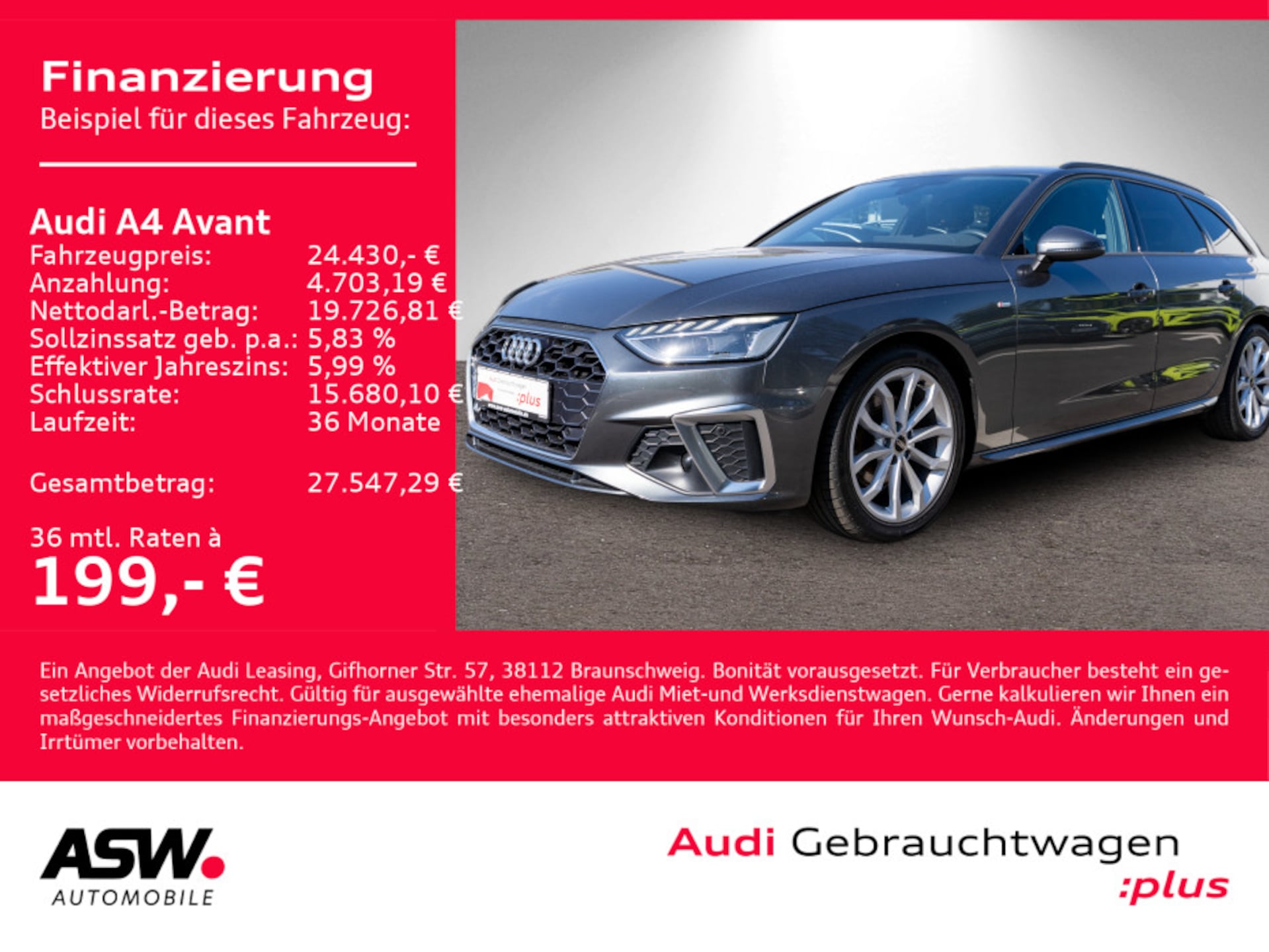 Audi A4 Avant S line