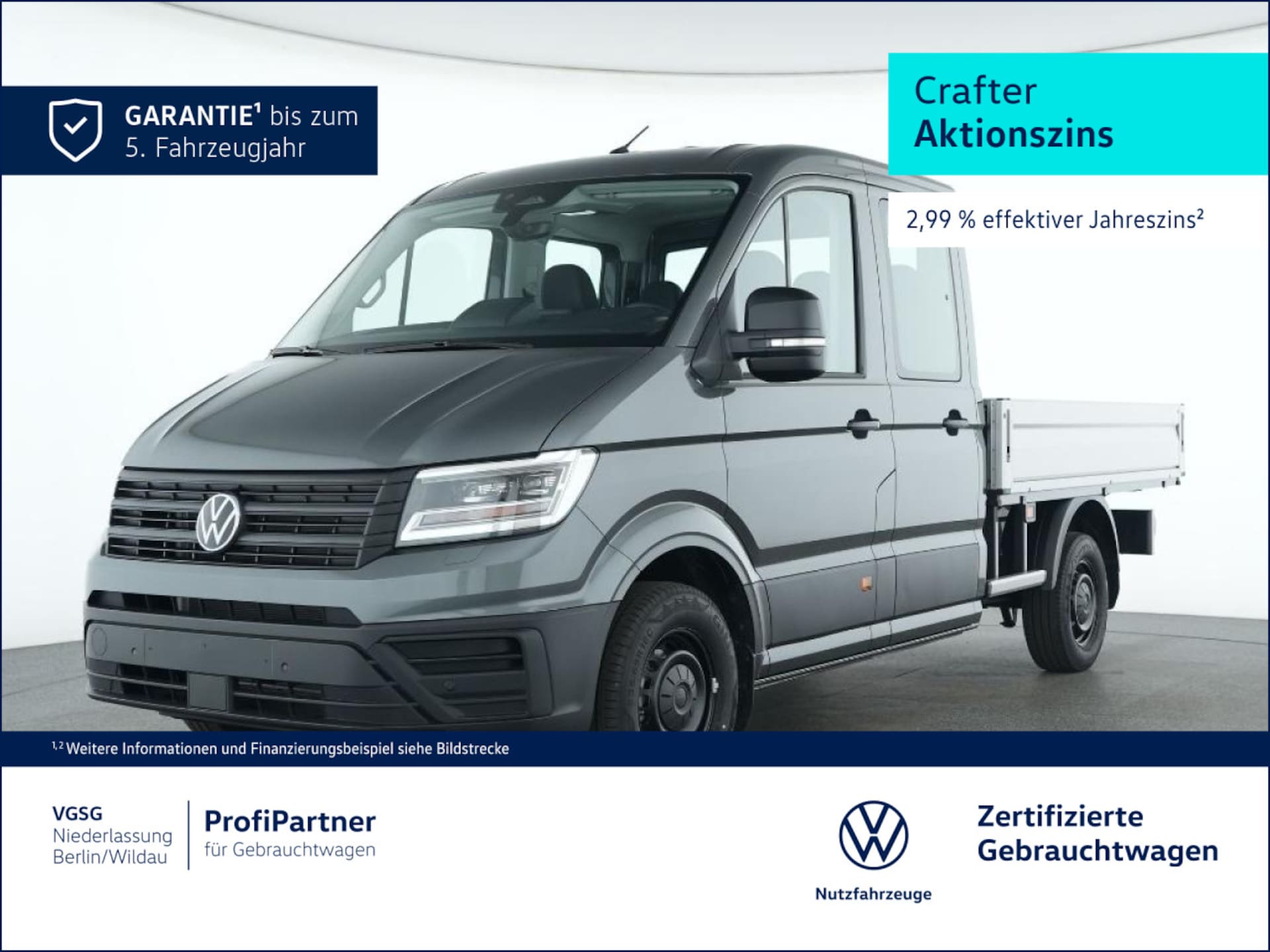Volkswagen Crafter Doppelkabine mittlerer Radstand