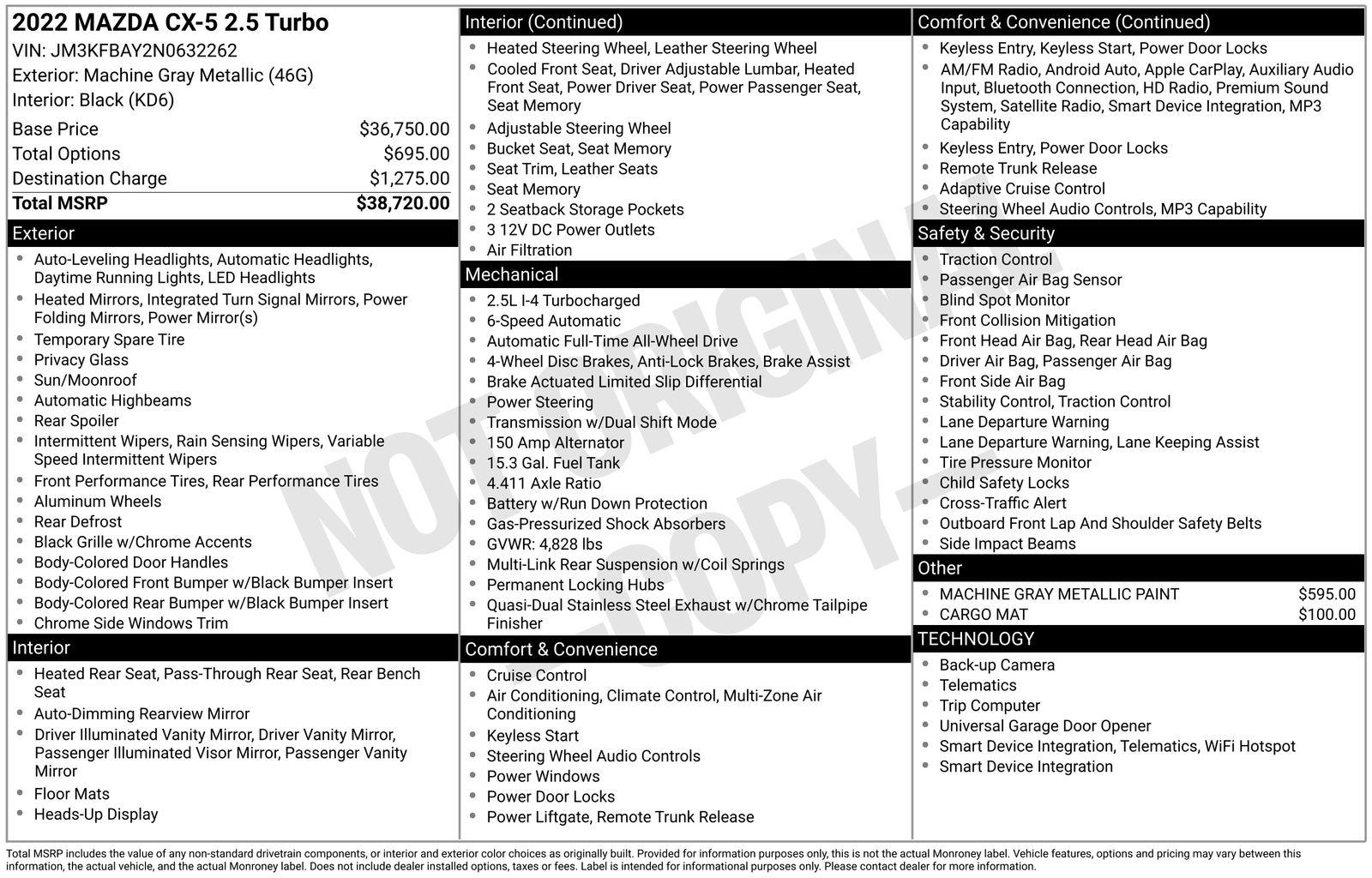 2022 Mazda CX-5 TURBO Auto AWD's photo