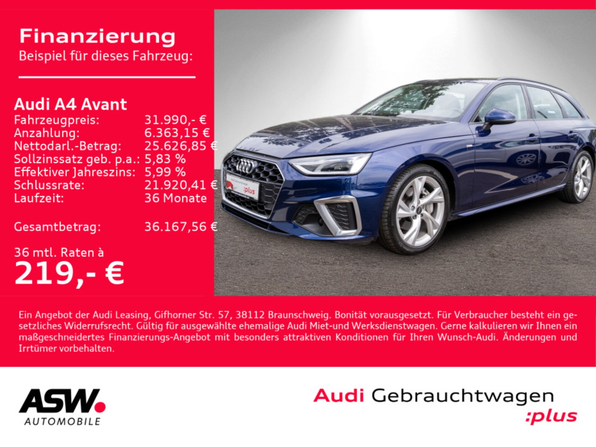 Audi A4 Avant S line