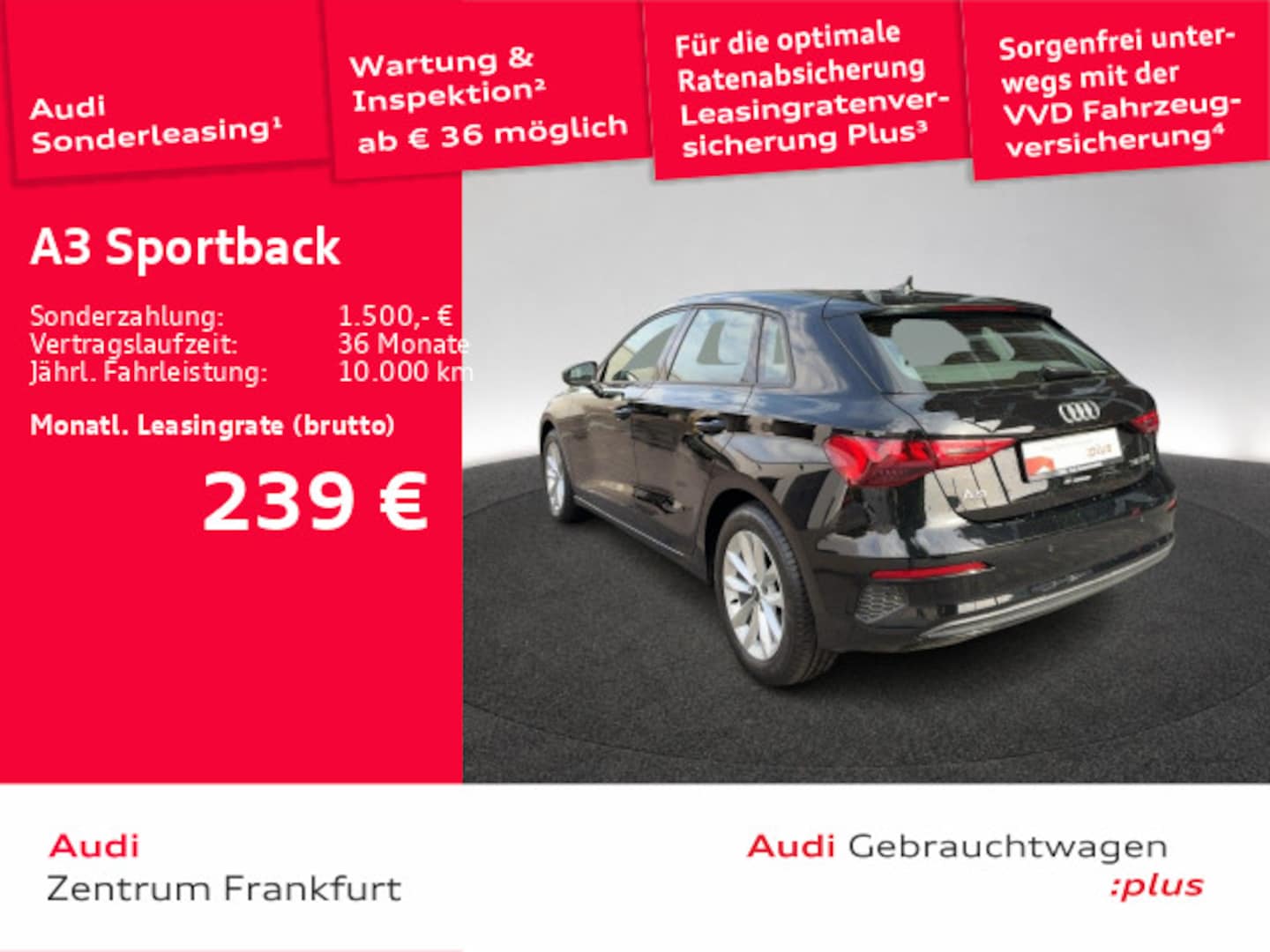 Bild über Audi A3 Sportback 30 TFSI Schaltgetriebe - für weitere Informationen kontaktieren Sie den Audi Partner