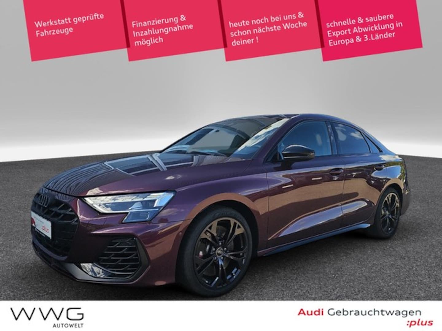 Bild über Audi S3 Limousine TFSI quattro S tronic - für weitere Informationen kontaktieren Sie den Audi Partner