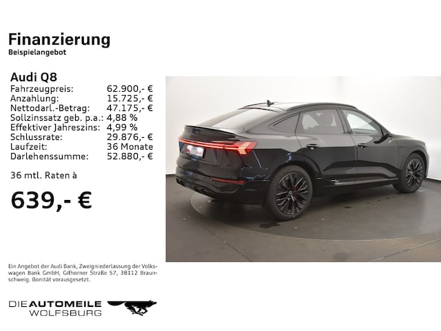 Image about Audi Q8 Sportback e-tron S line 55 e-tron quattro