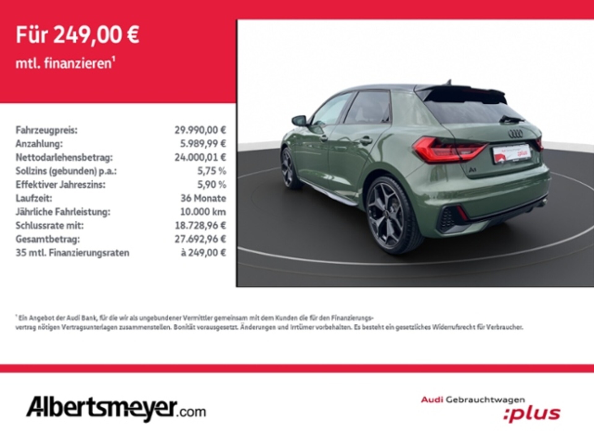 Audi A1 Sportback S line