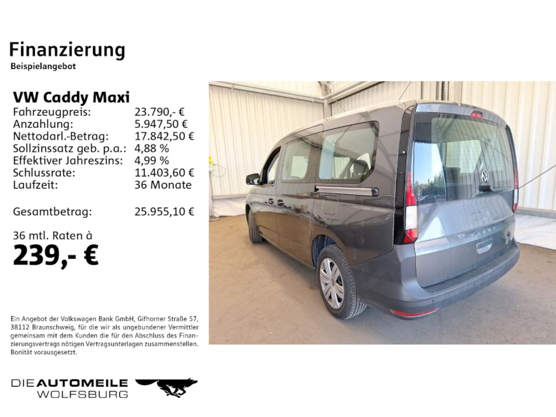 Volkswagen Caddy Maxi Basis-Modell