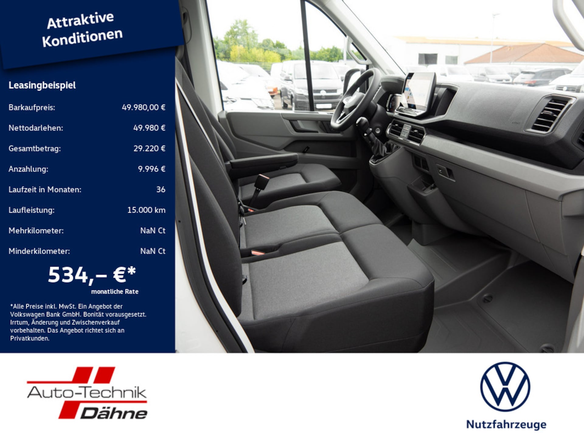Volkswagen Crafter Kasten langer Radstand