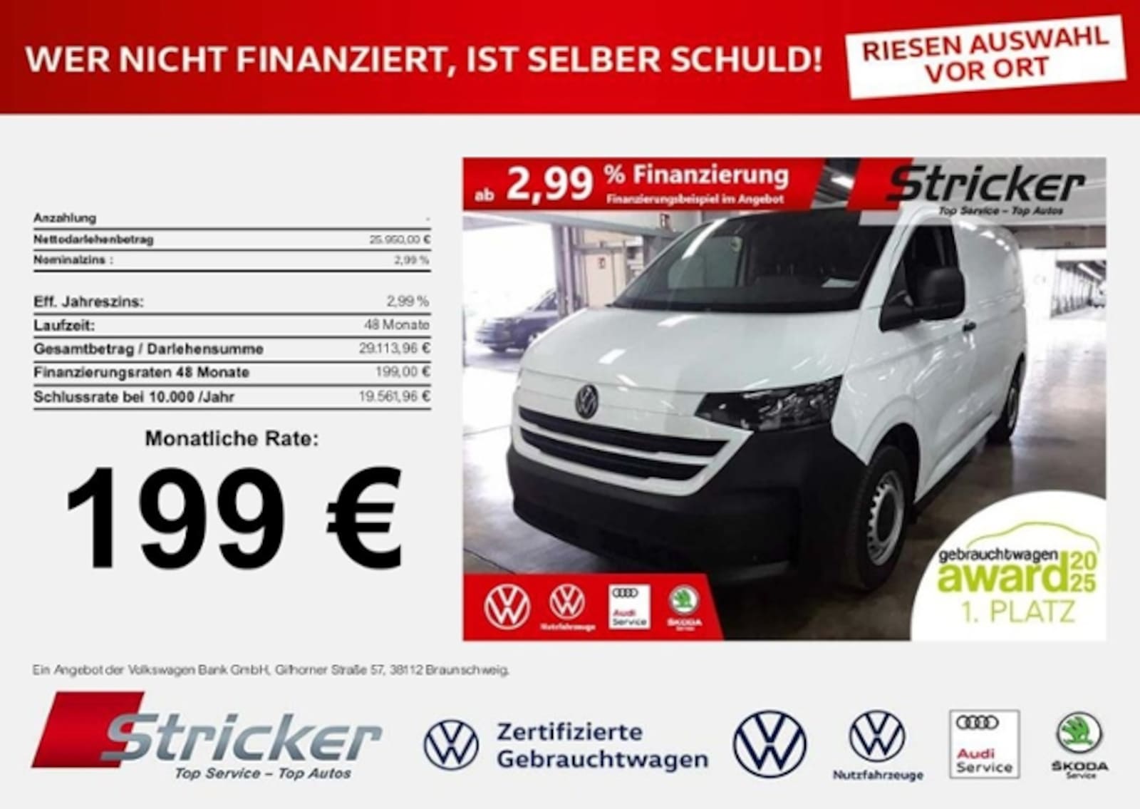 Volkswagen Transporter Kasten kurzer Radstand – Bild 2