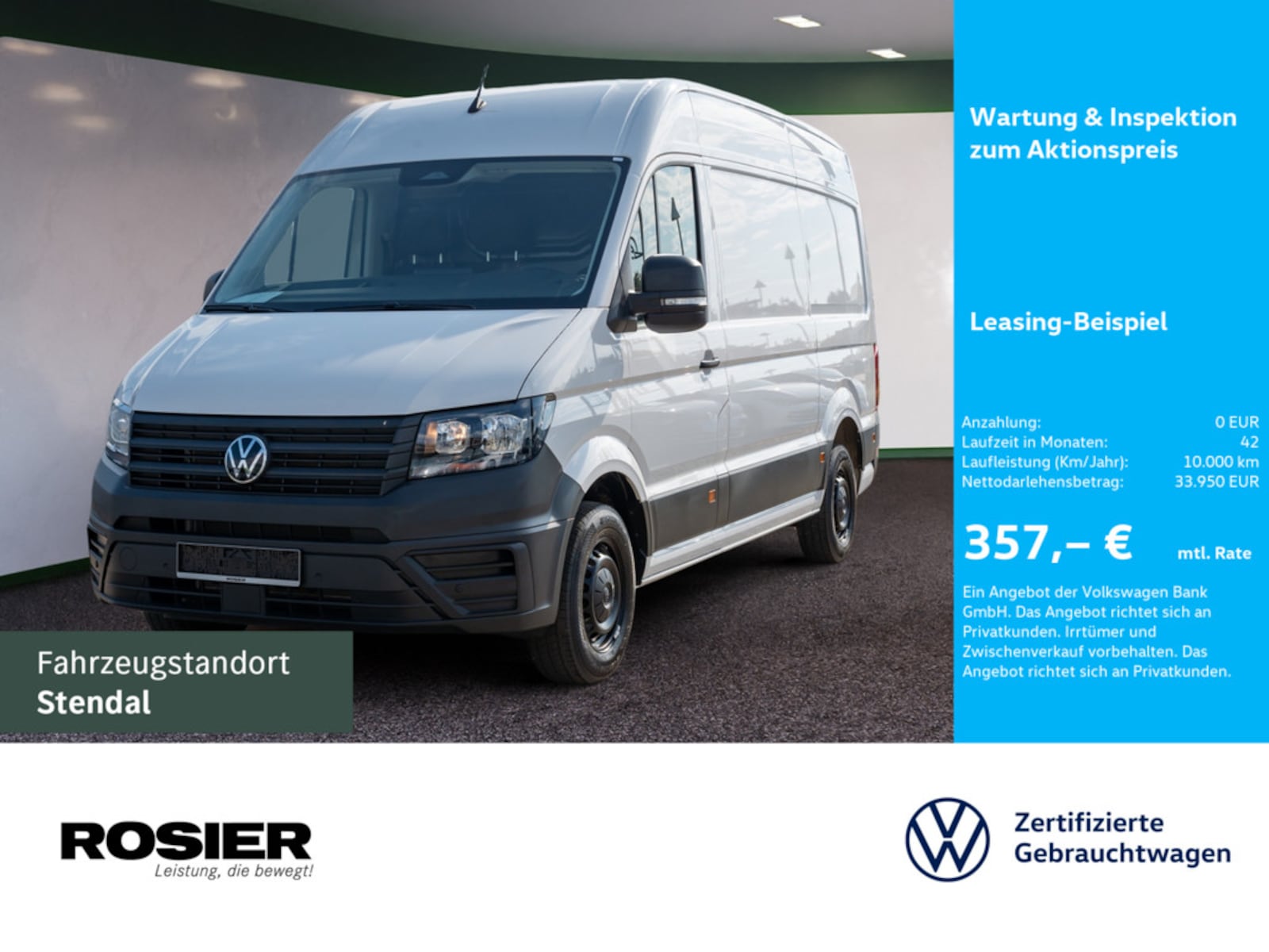 Volkswagen Crafter Kasten mittlerer Radstand