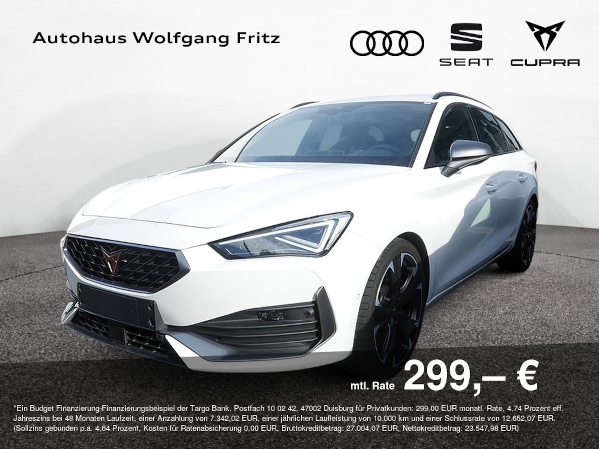 Cupra Leon Sportstourer — CUPRA Leon Sportstourer Leon Sportstourer 2.0 TSI VZ 4Drive ACC+LED+N