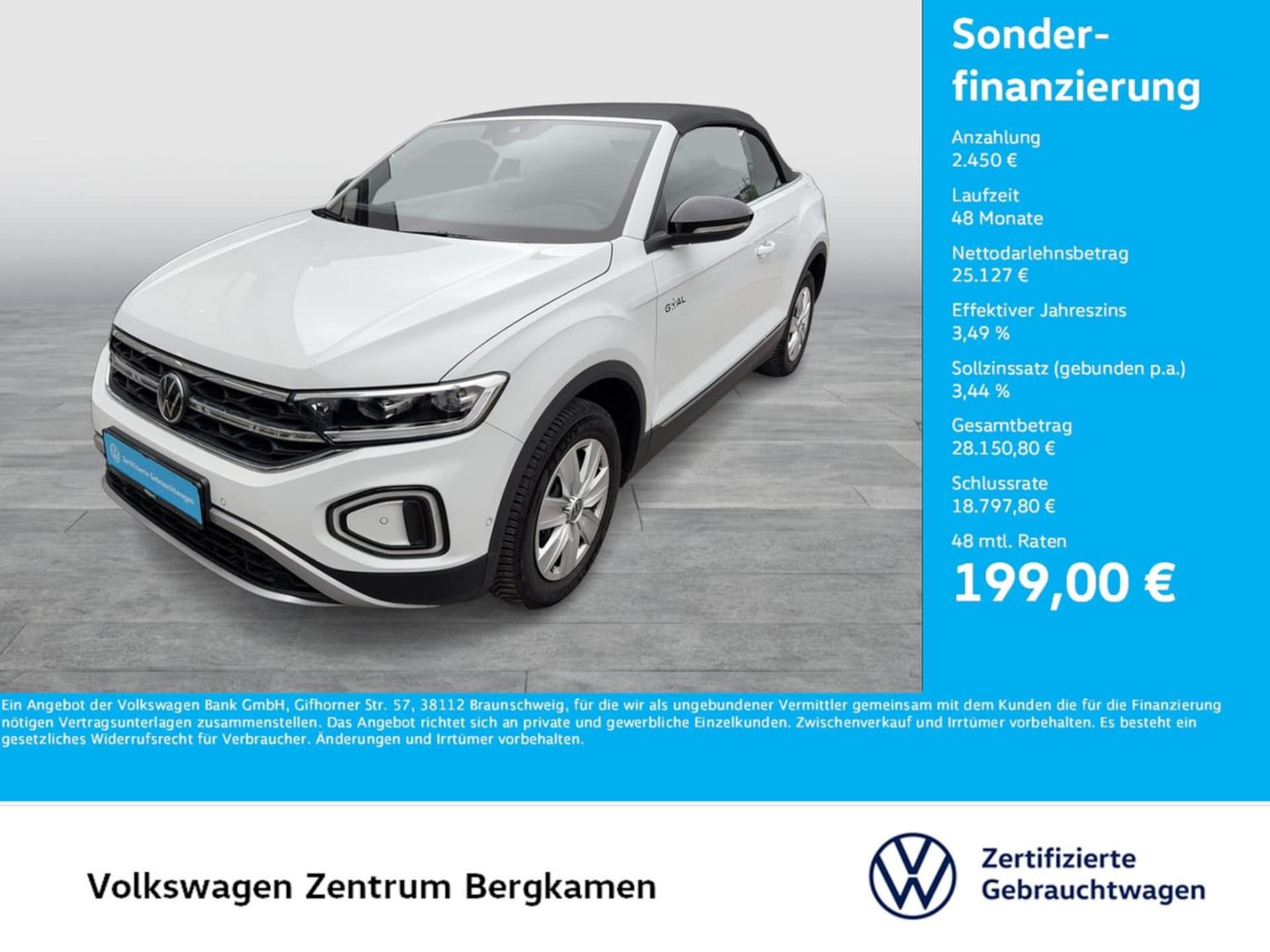 Volkswagen T-Roc Cabriolet Style