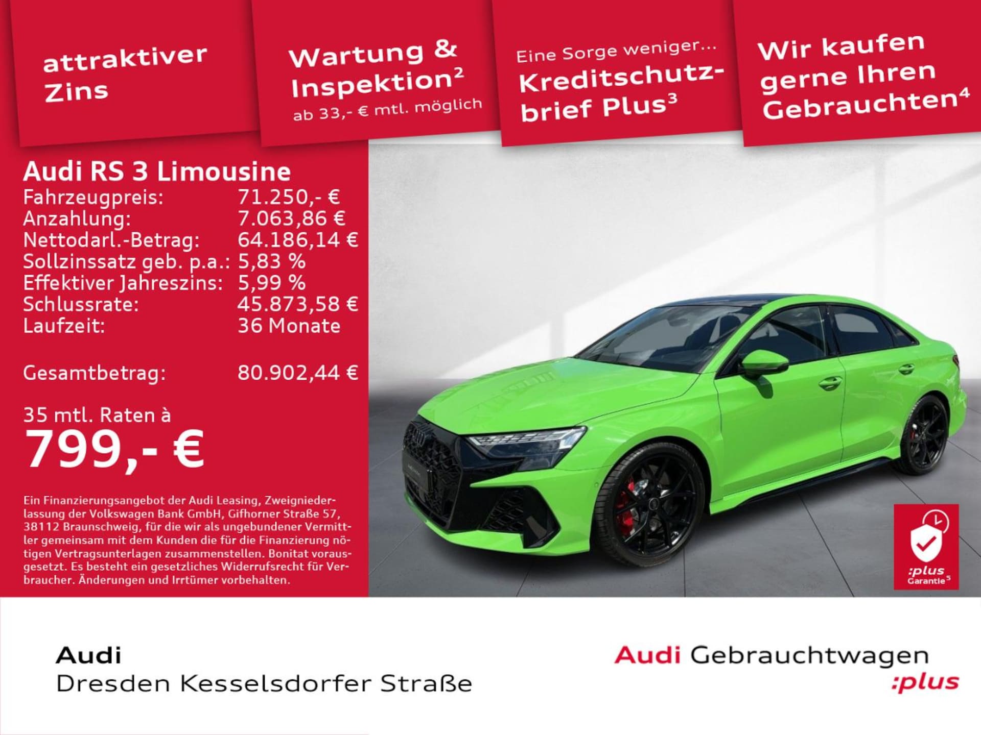 Audi RS 3 Limousine