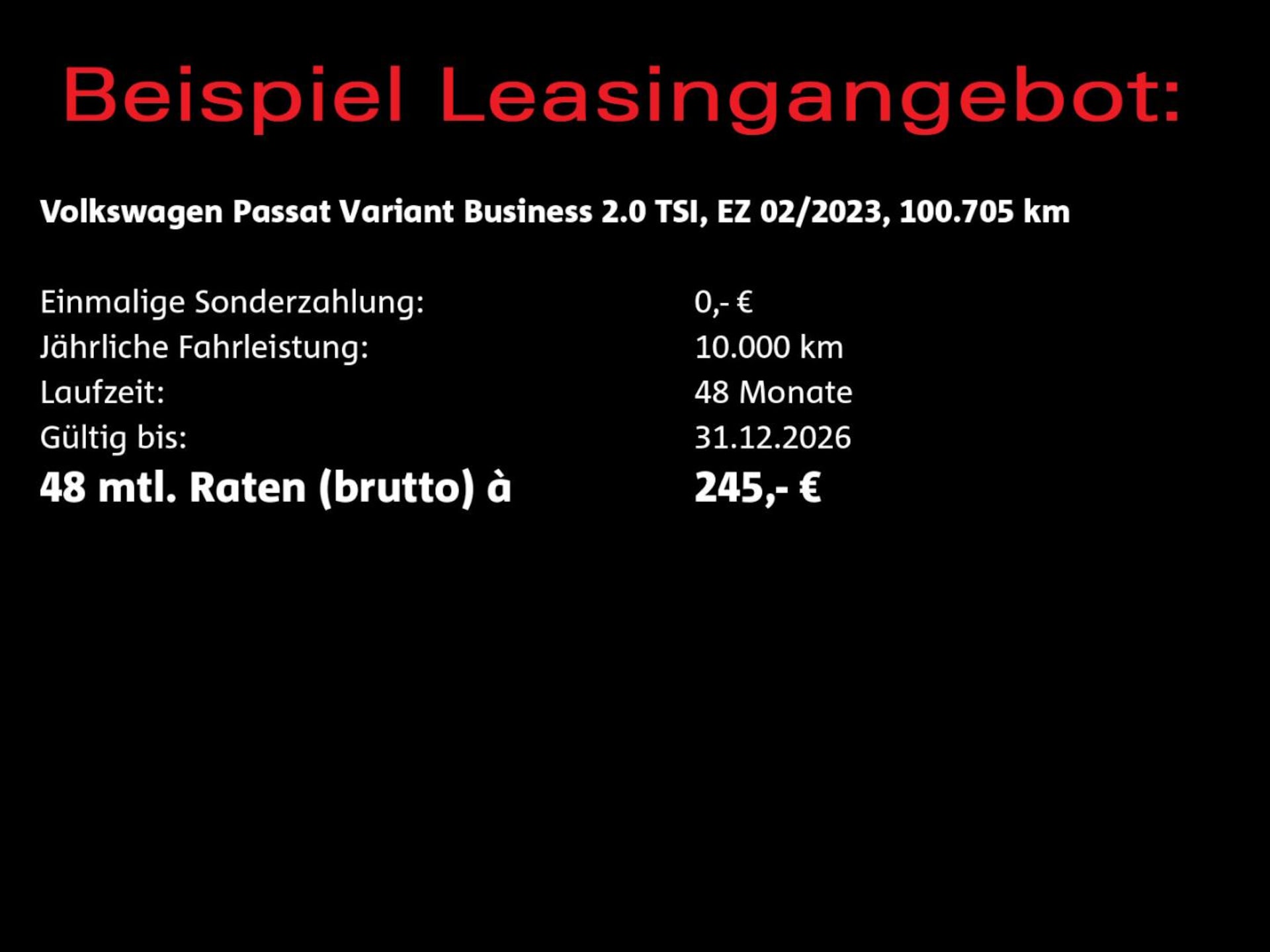 Volkswagen Passat Variant Business