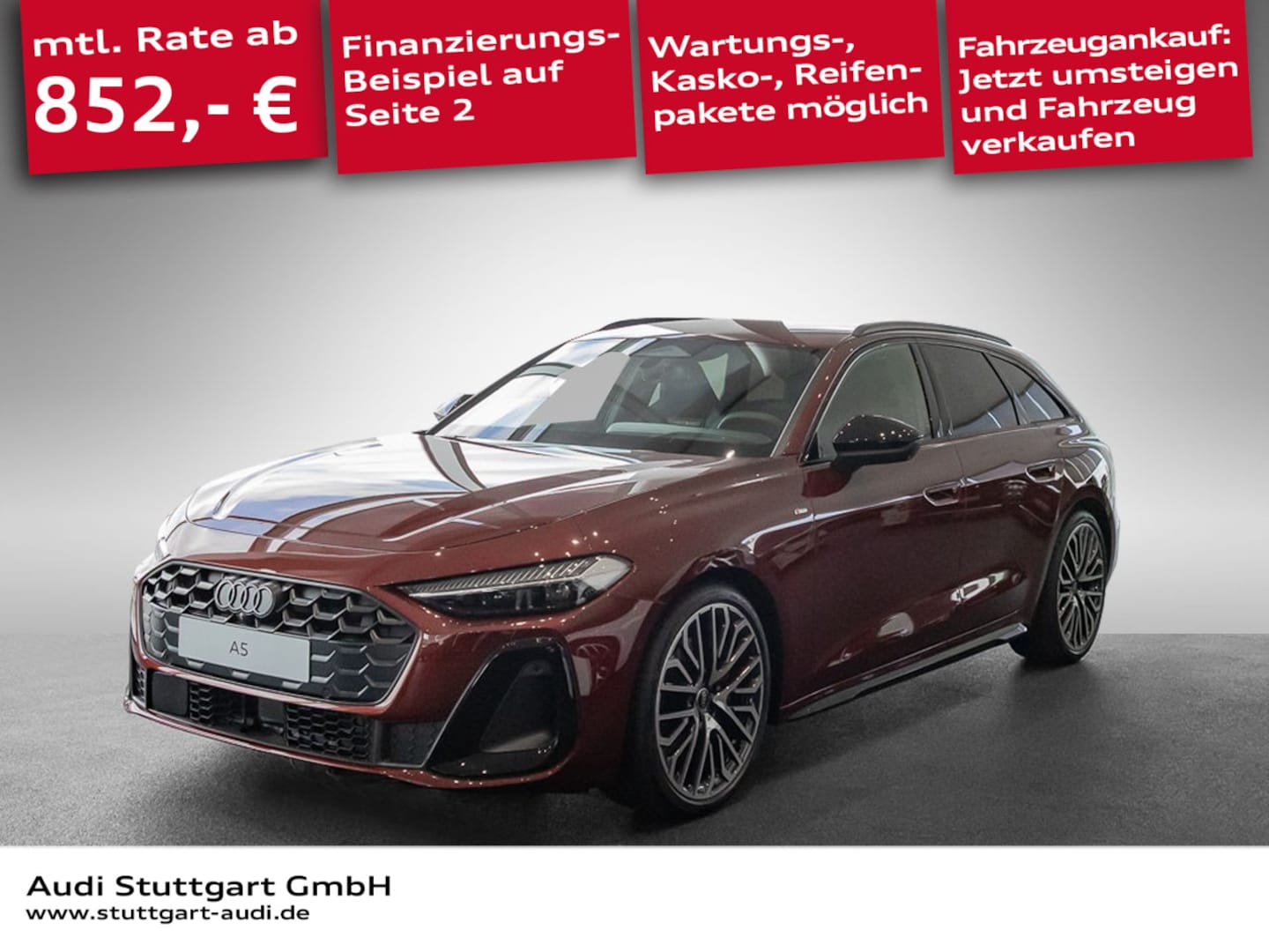 Bild über Audi A5 Avant TDI quattro 150 kW S tronic - für weitere Informationen kontaktieren Sie den Audi Partner