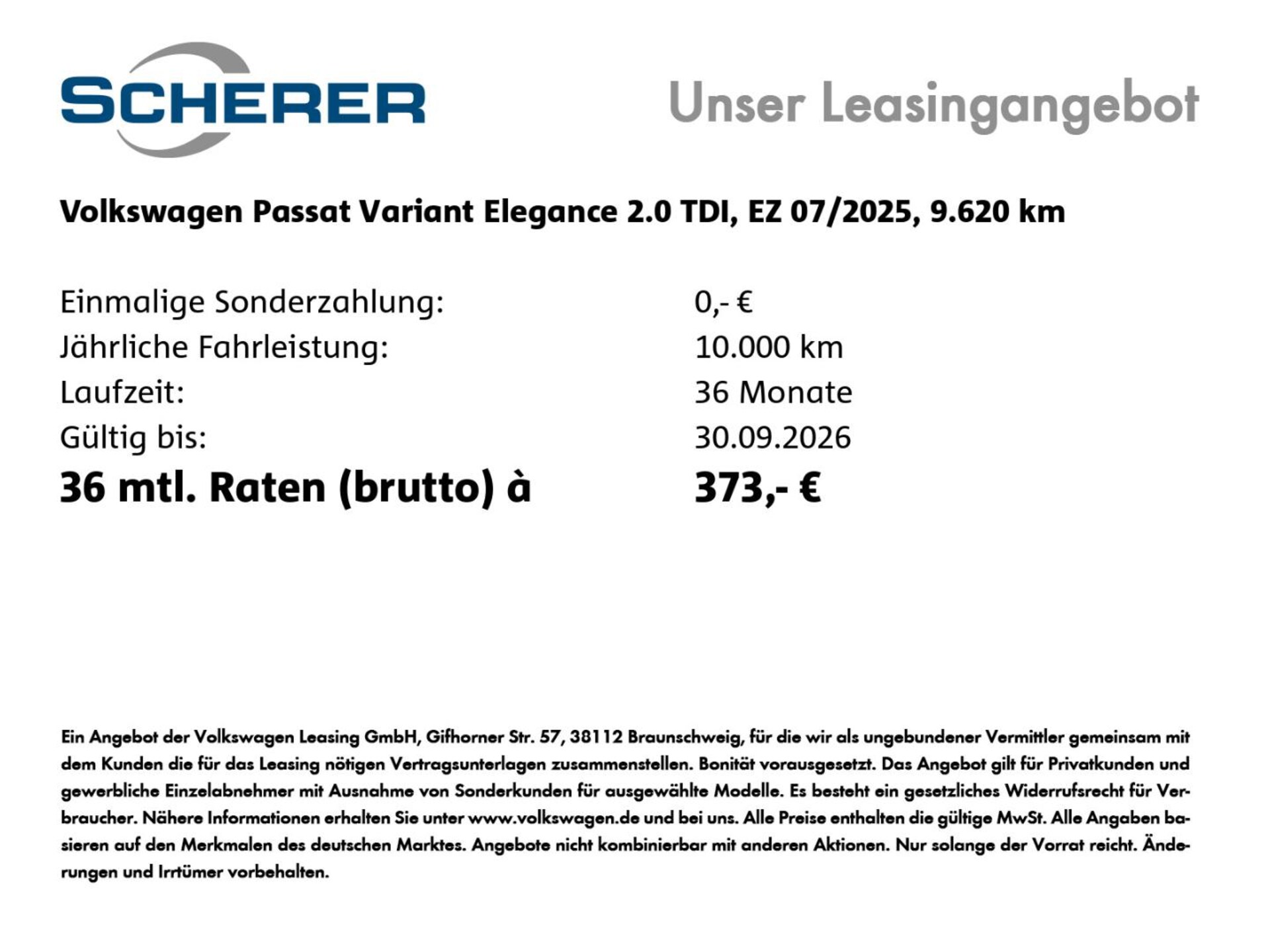 Volkswagen Passat Elegance
